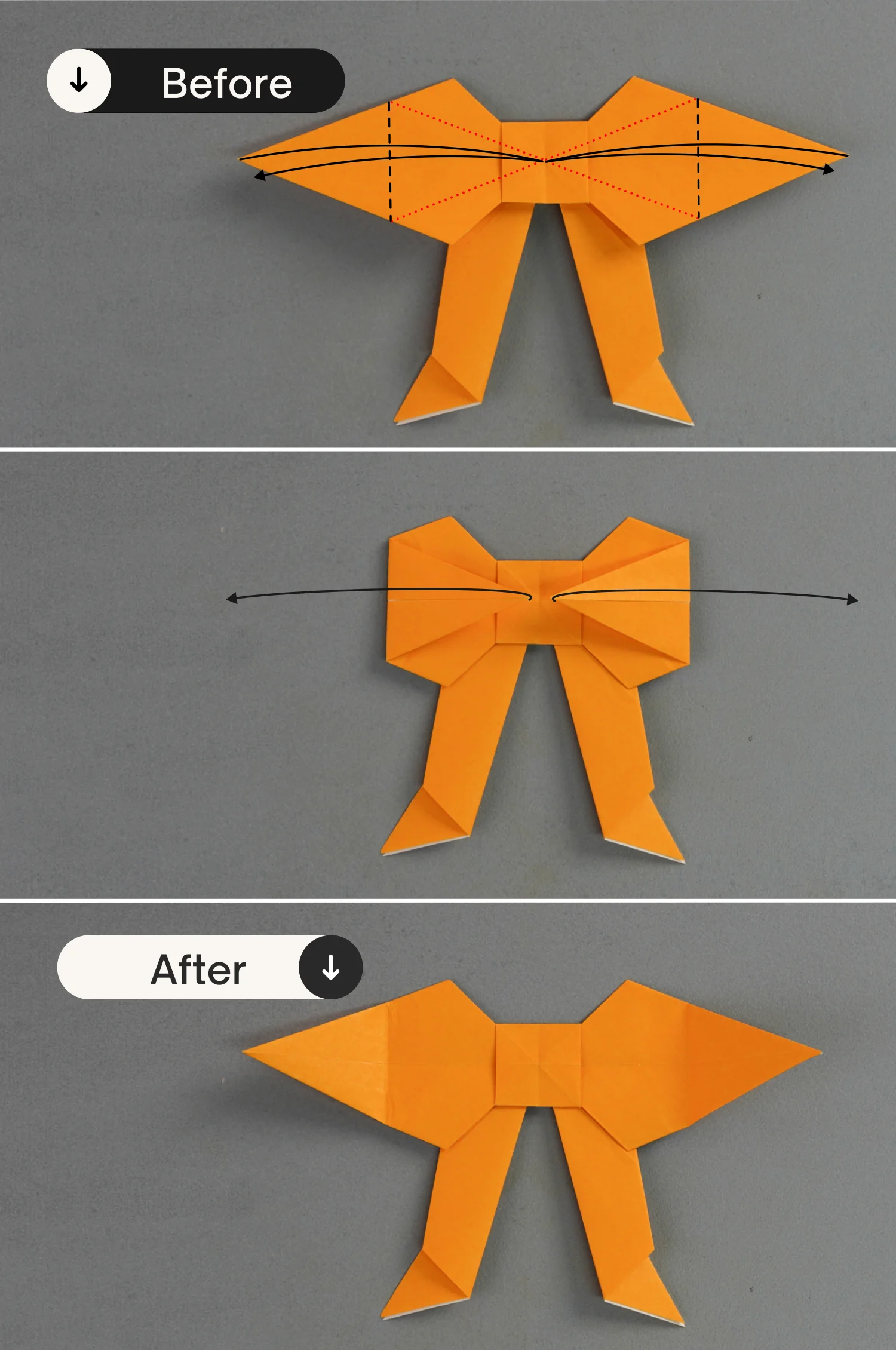 origami bow | origamiok