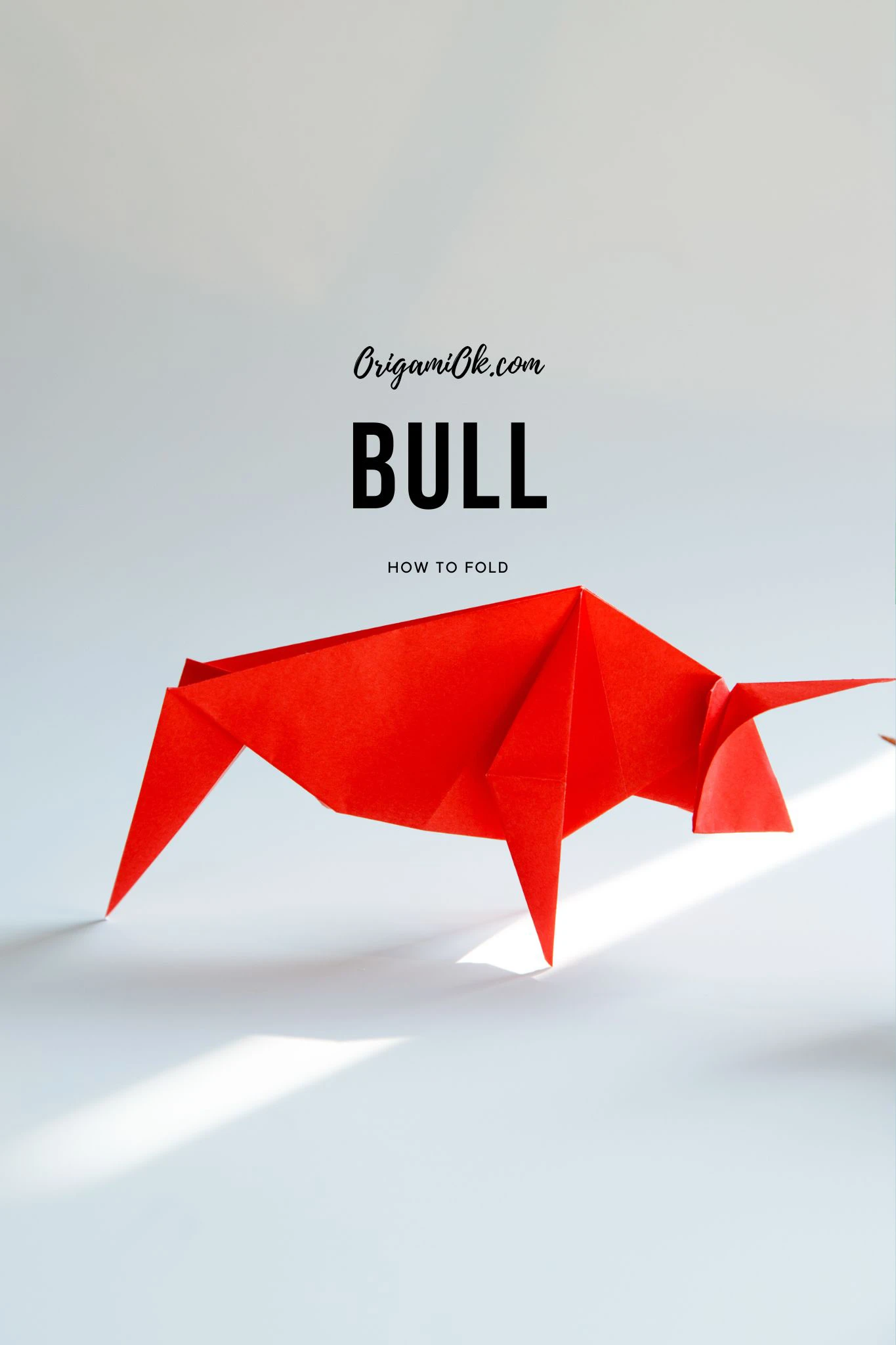 origami bull | origamiok