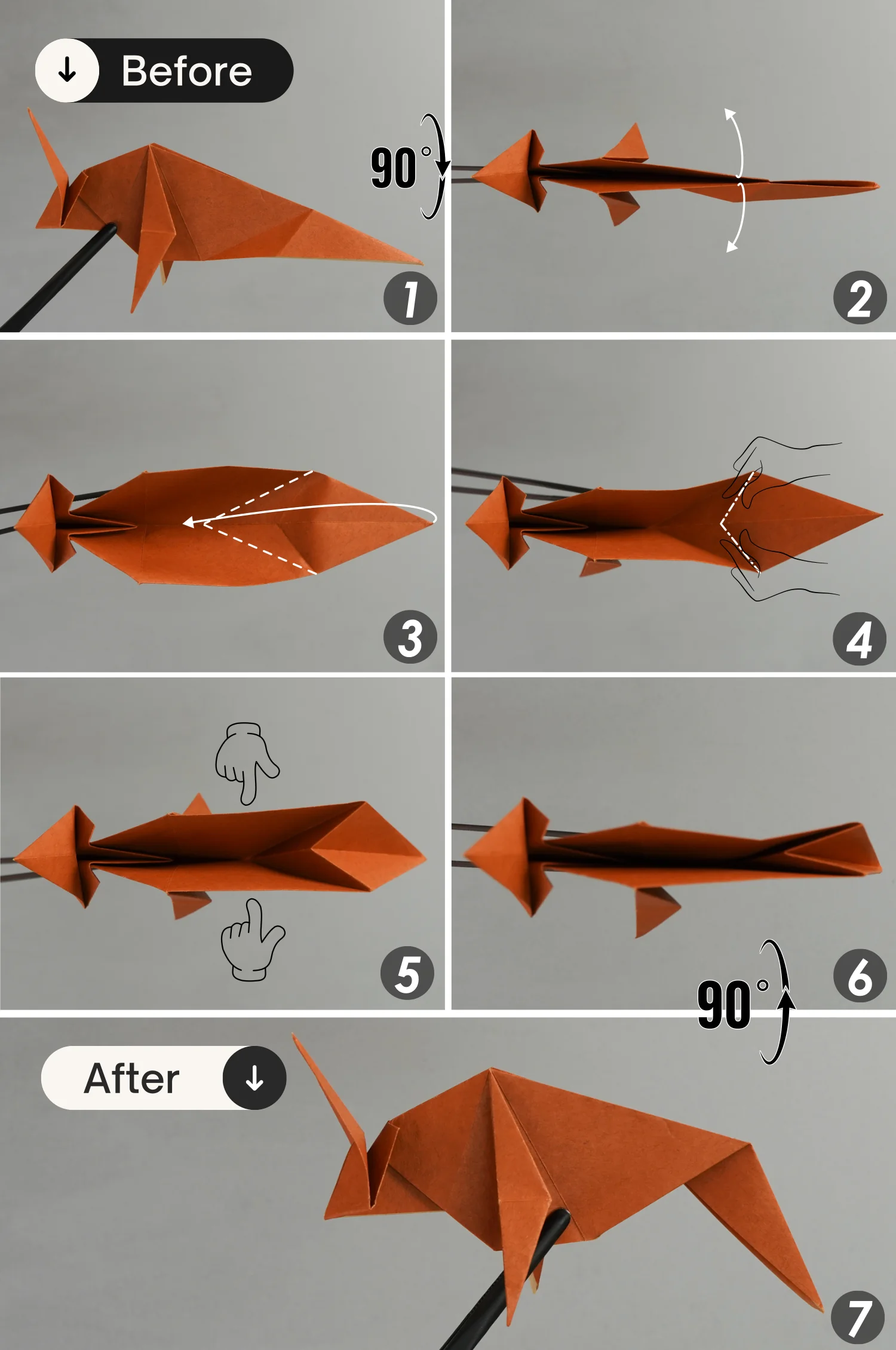 How to Make an Origami Bull - OrigamiOK