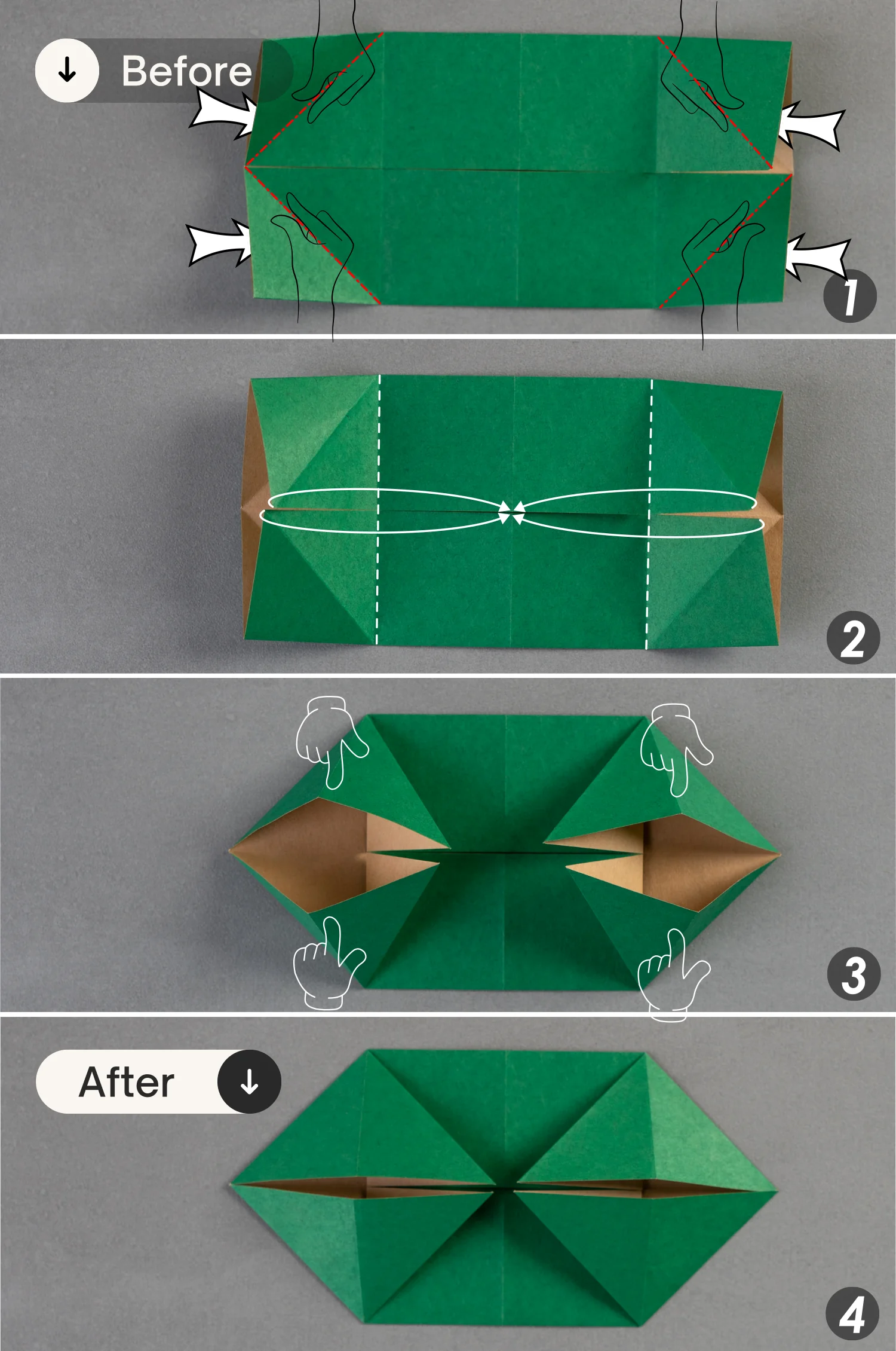 origami chameleon | origamiok