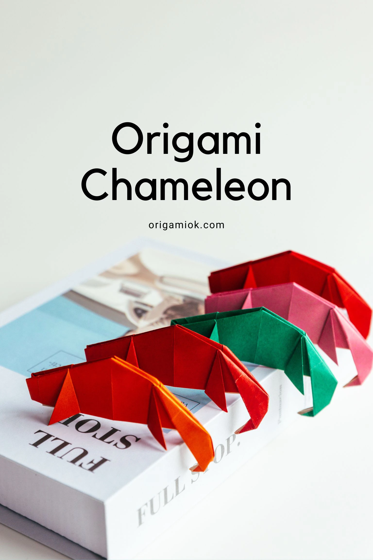 origami chameleon | origamiok