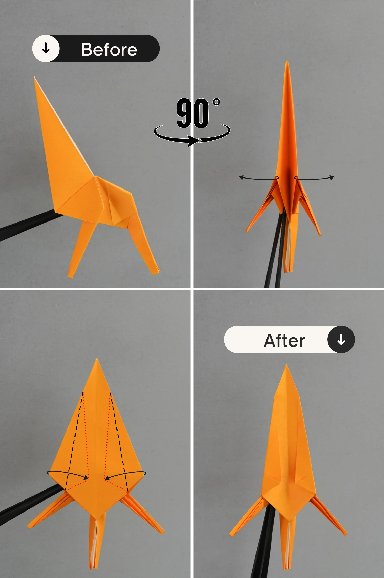 origami giraffe | origamiok