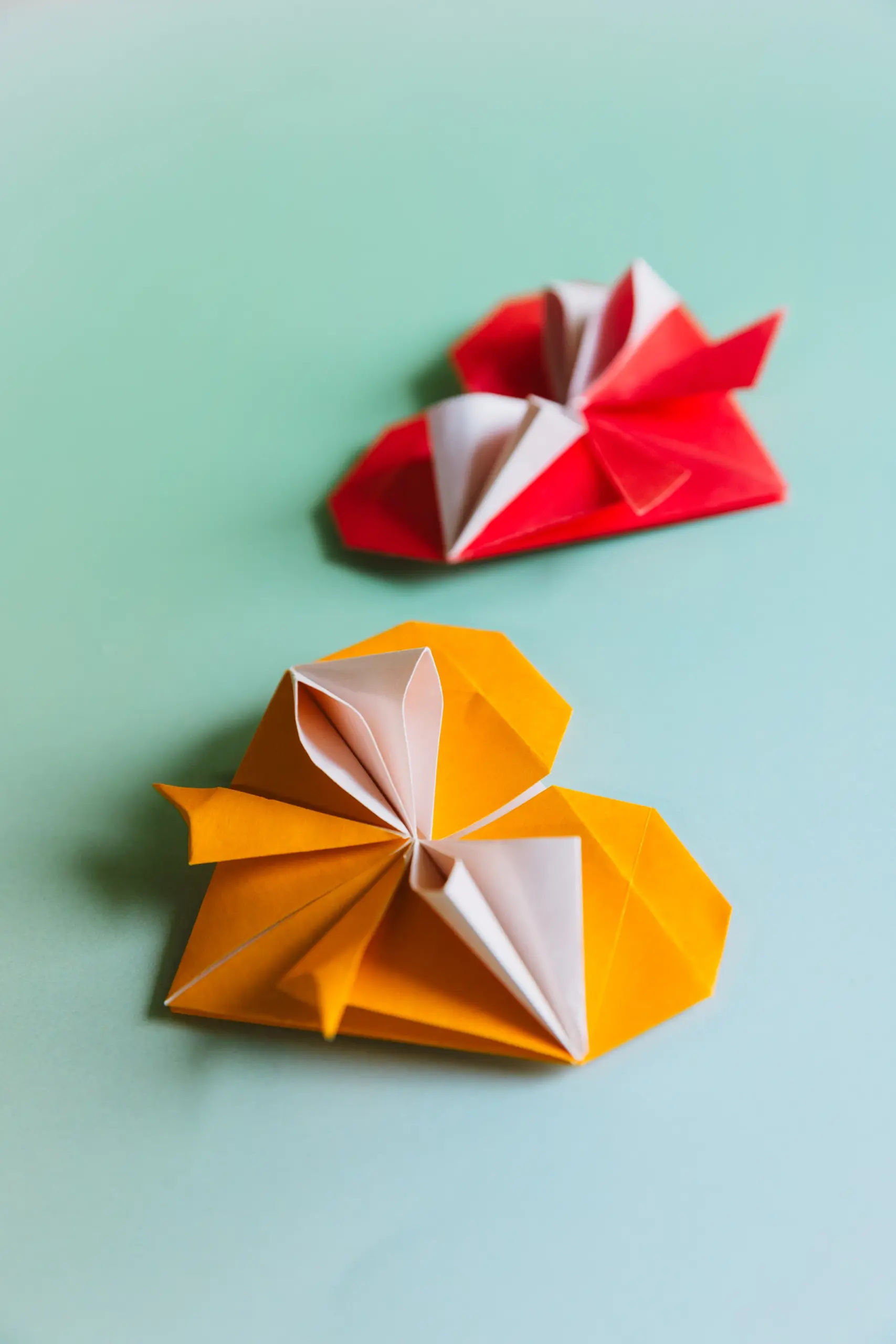 origami heart with bow | origamiok