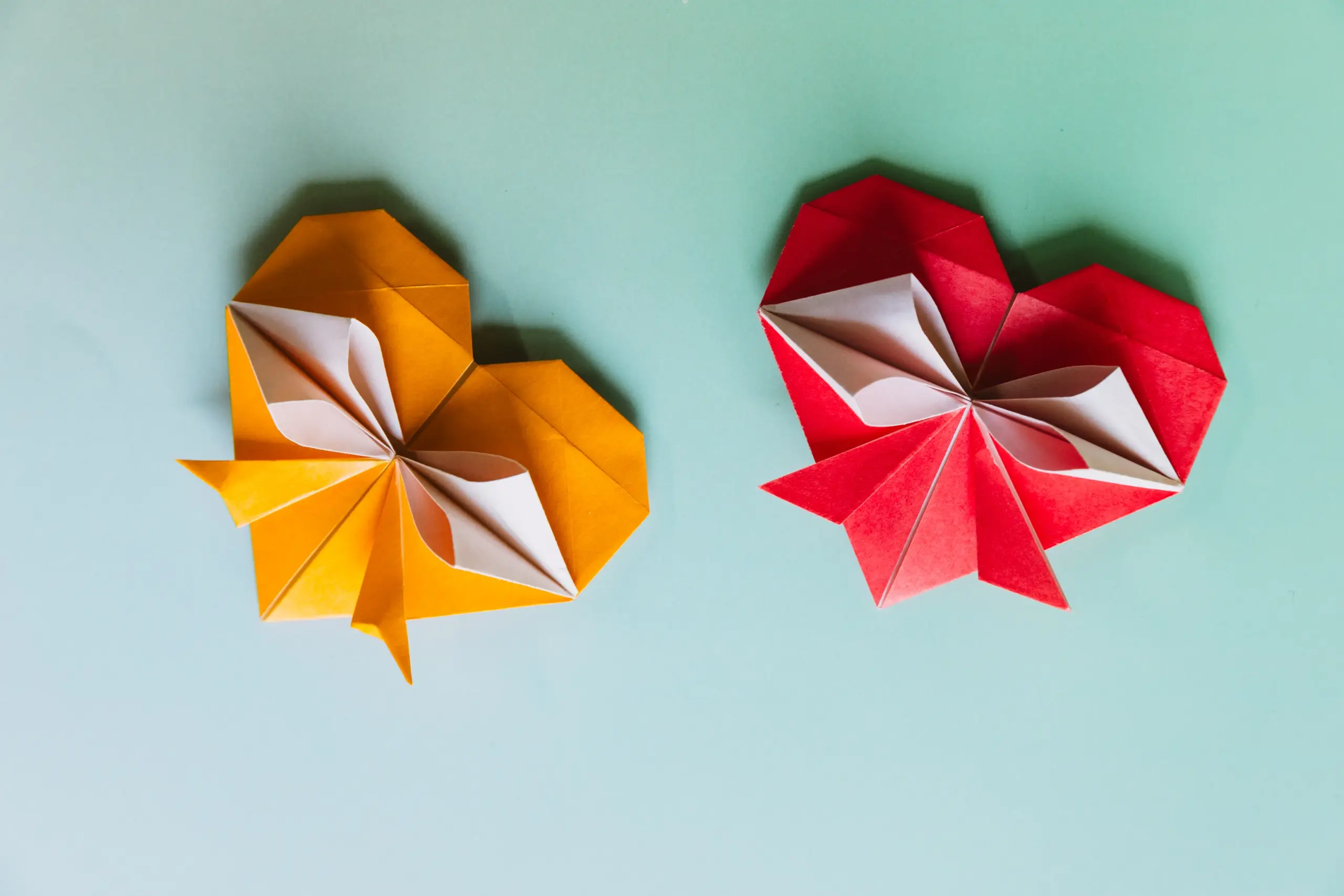 origami heart with bow | origamiok