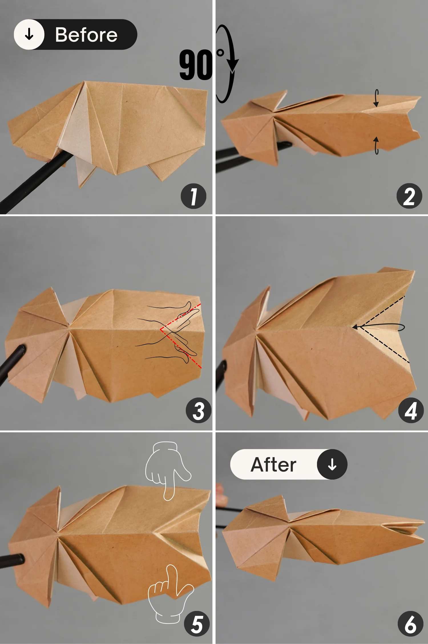 origami hippo | origamiok