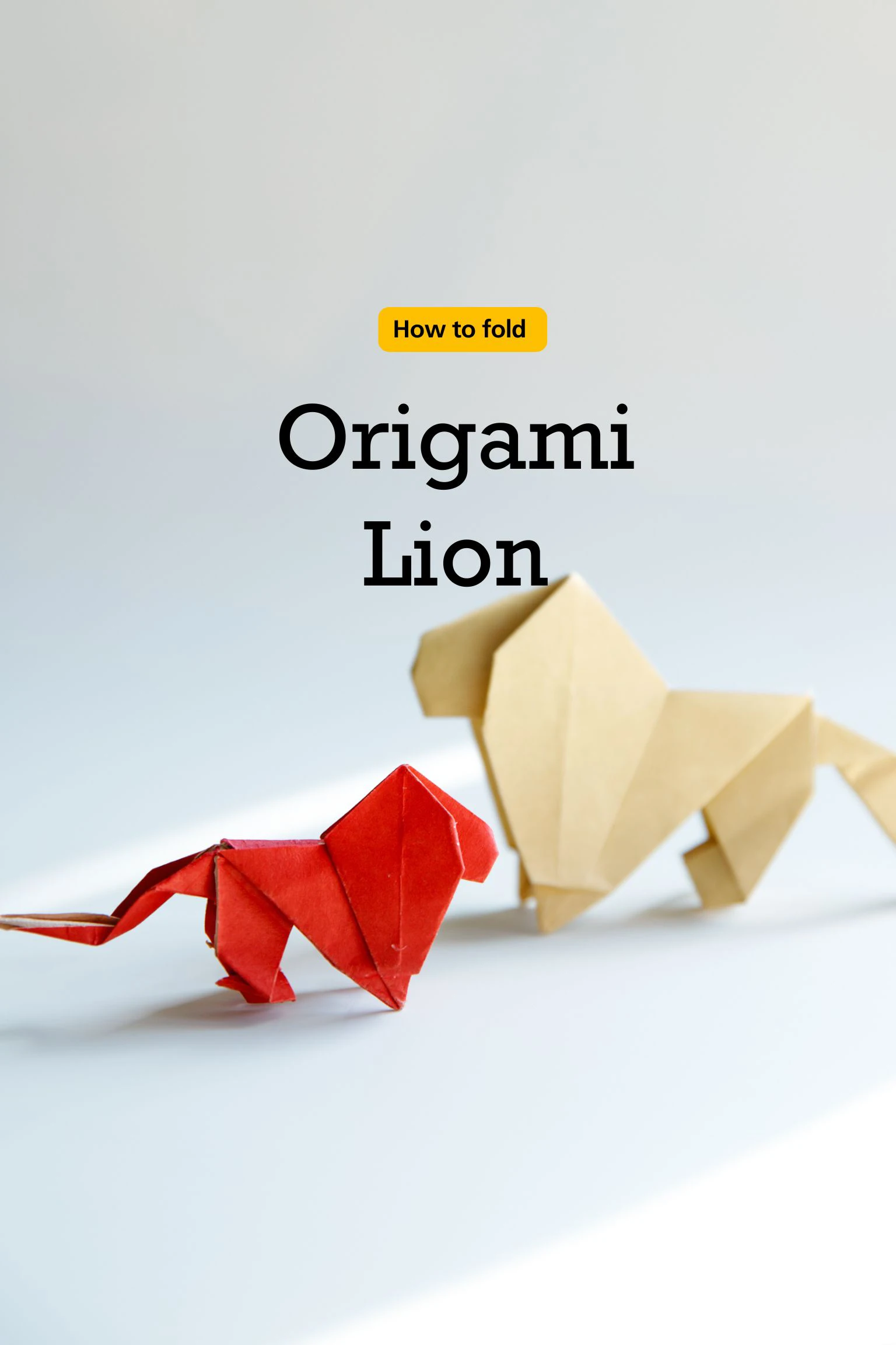 origami lion | origamiok