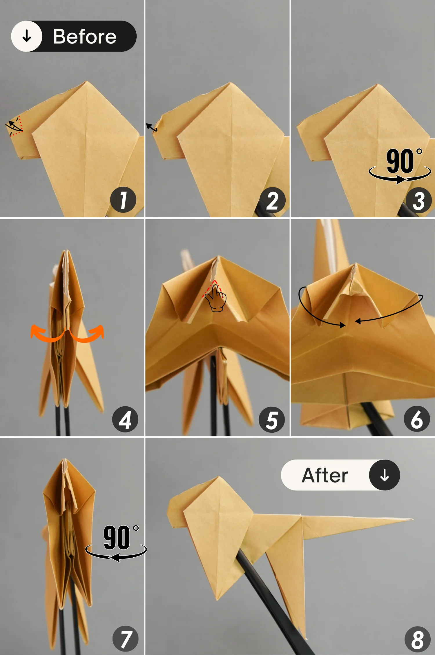 origami lion | origamiok