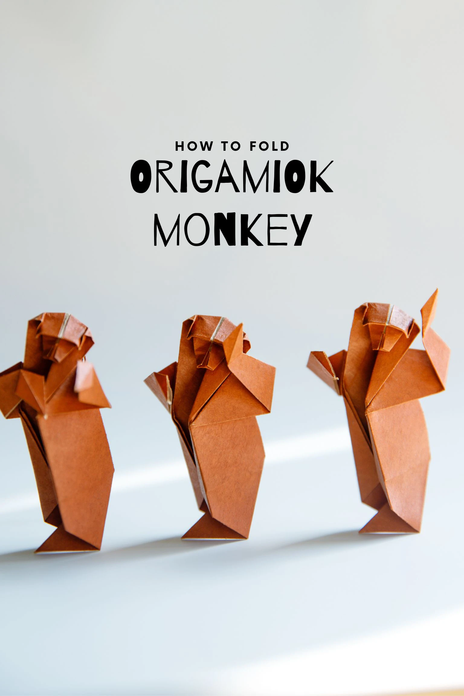 origami monkey | origamiok