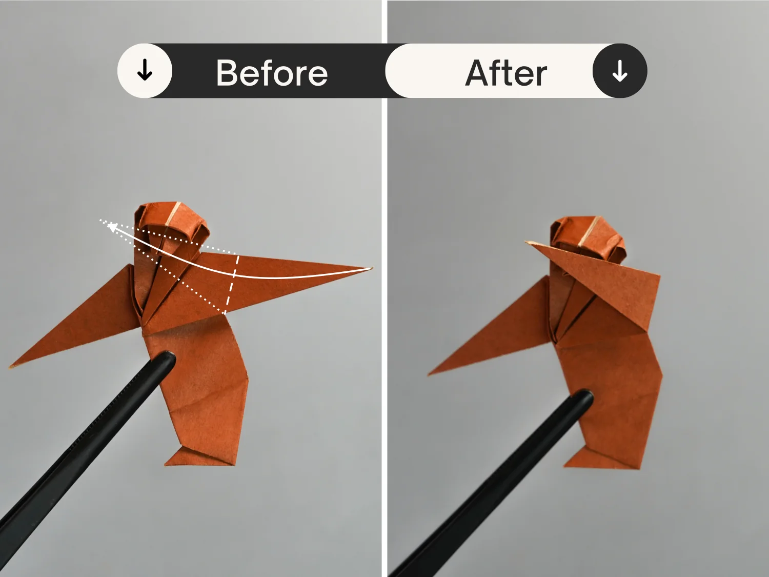 origami monkey | origamiok