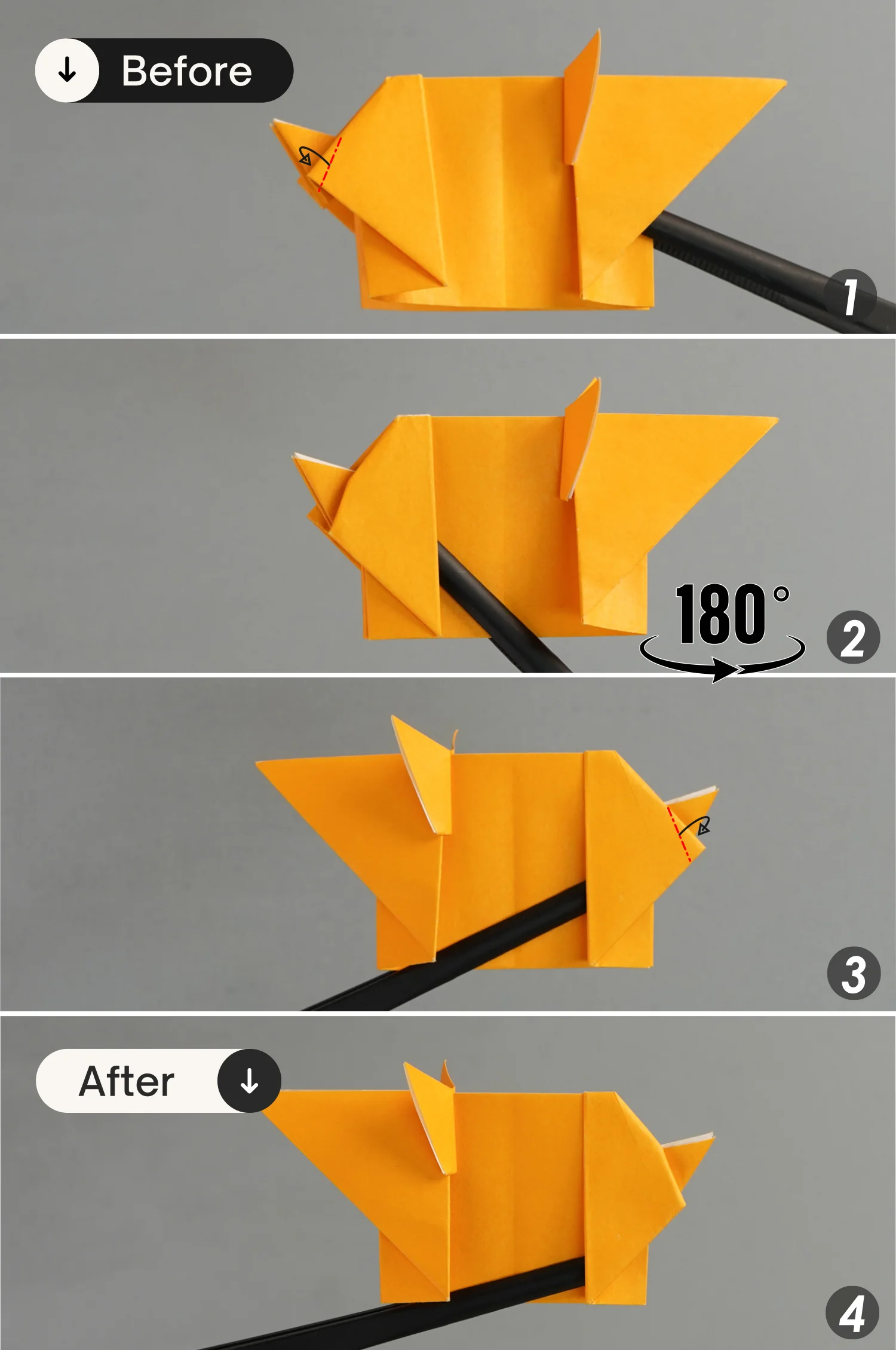 origami pig | origamiok