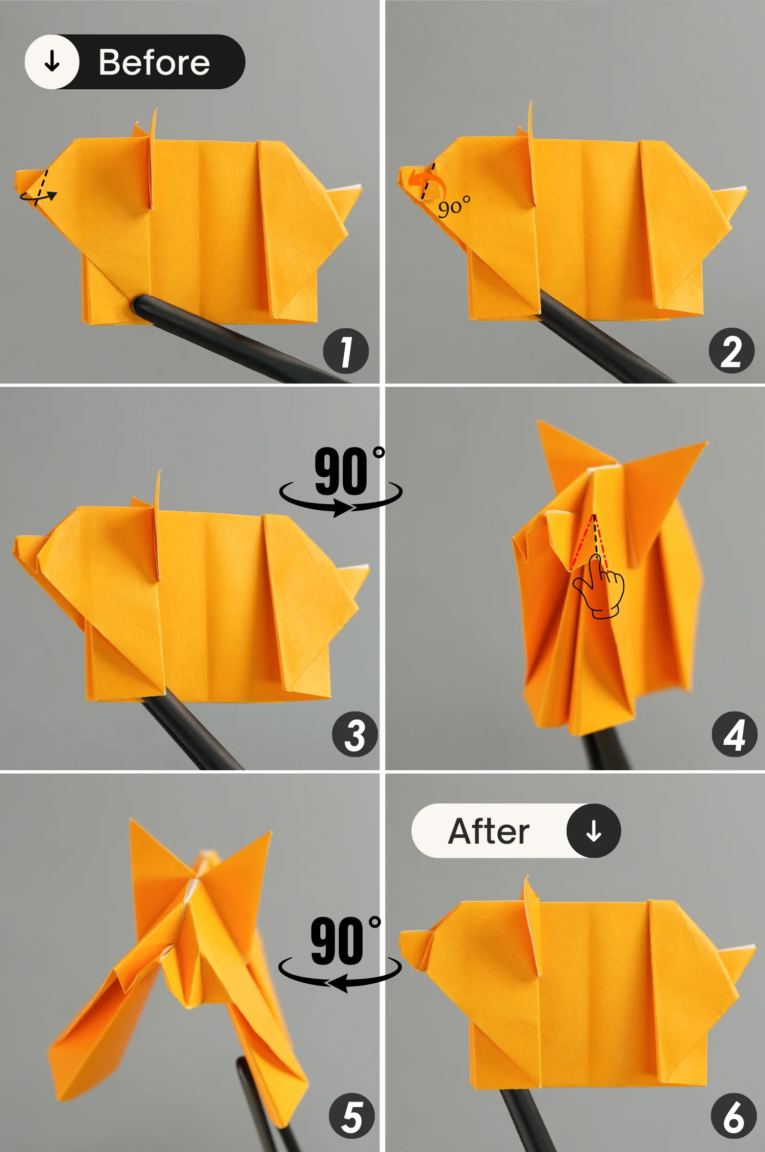 origami pig | origamiok