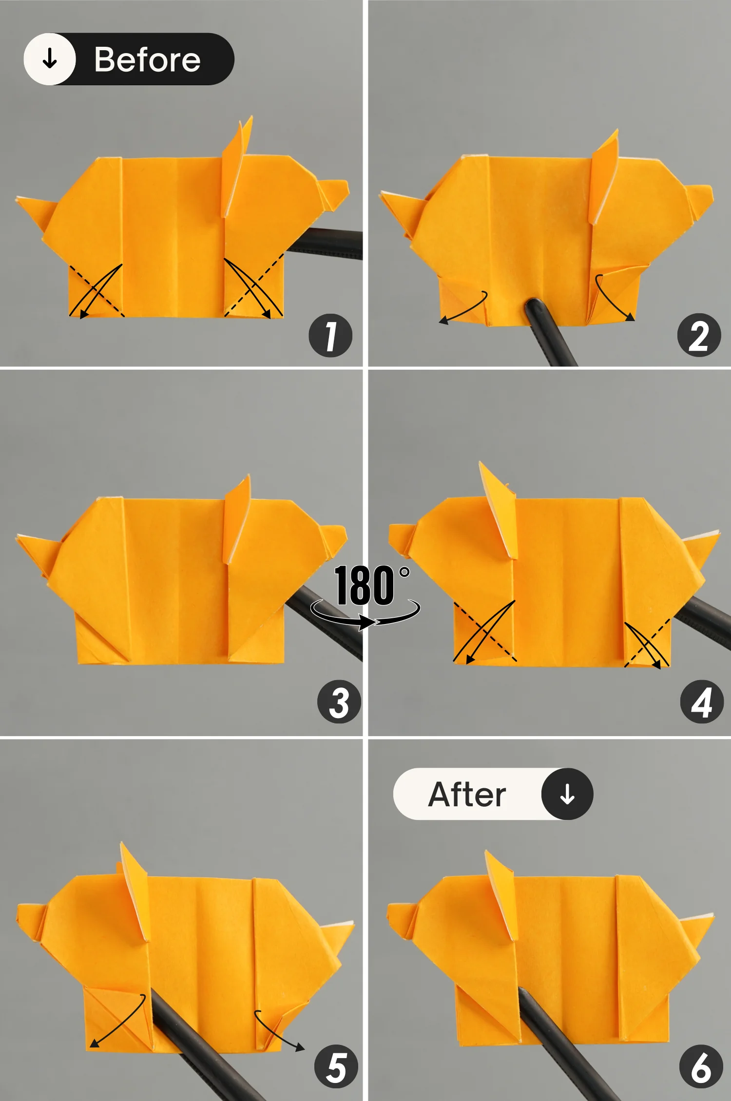 origami pig | origamiok