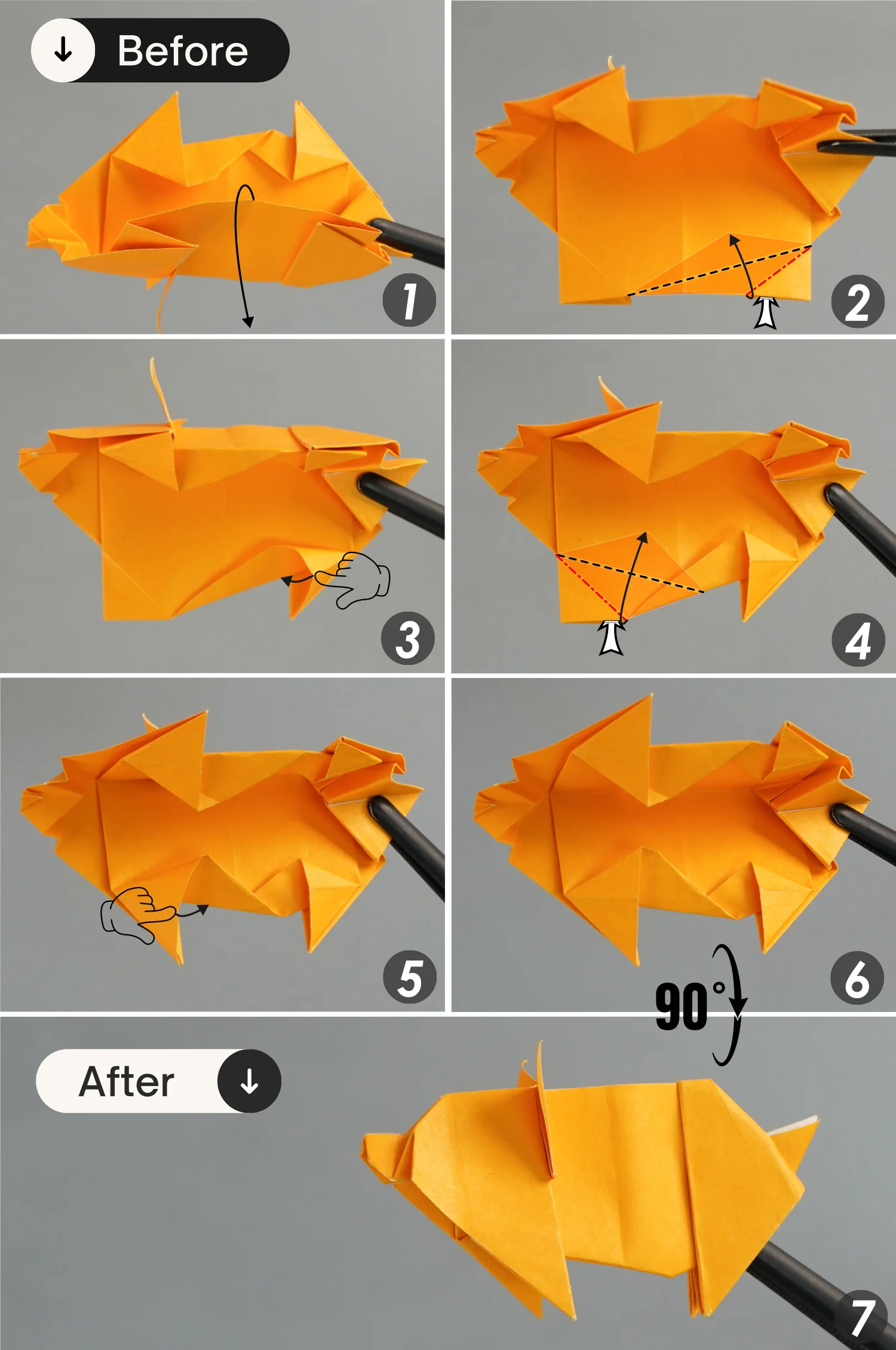 origami pig | origamiok