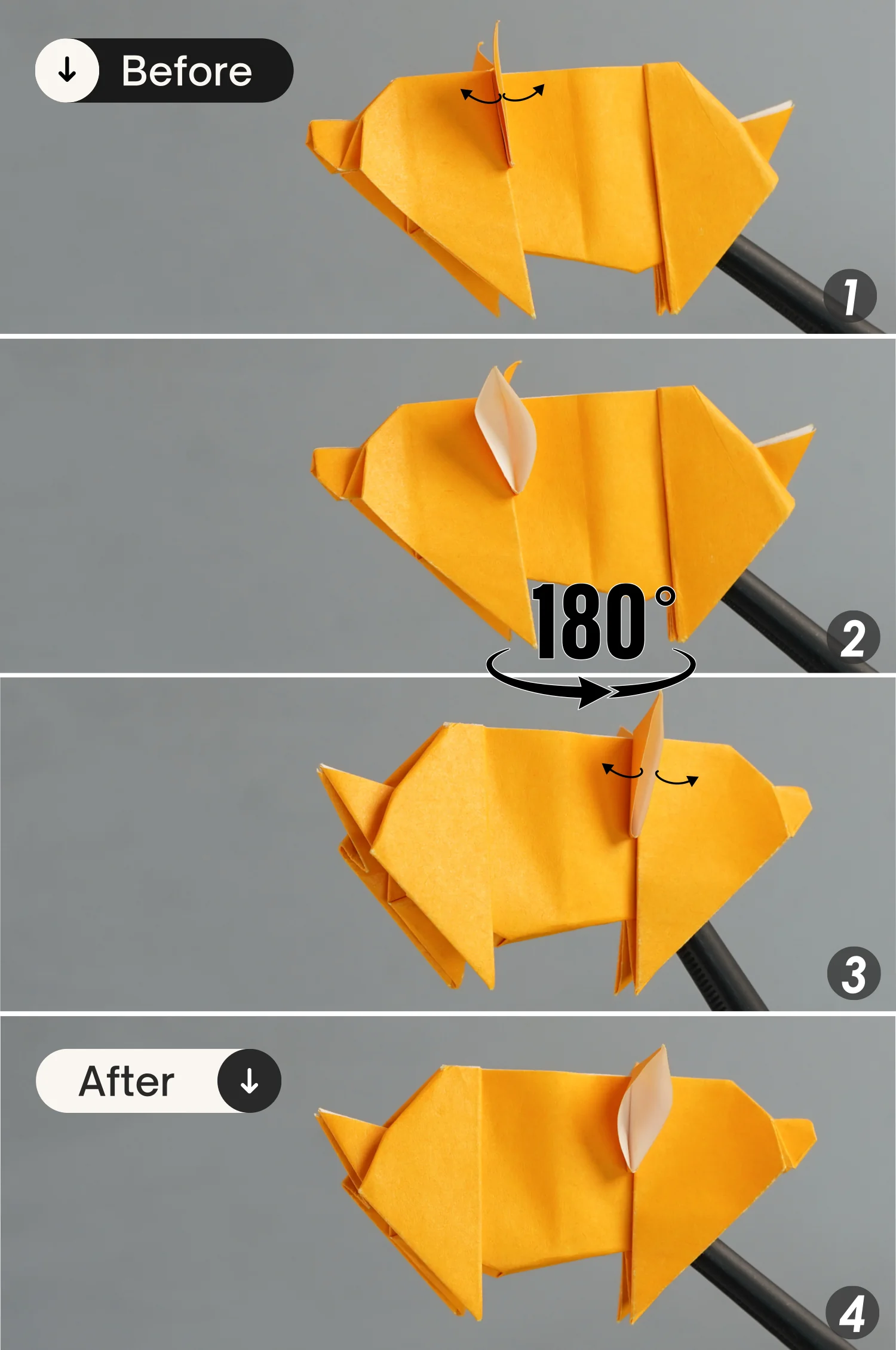 origami pig | origamiok