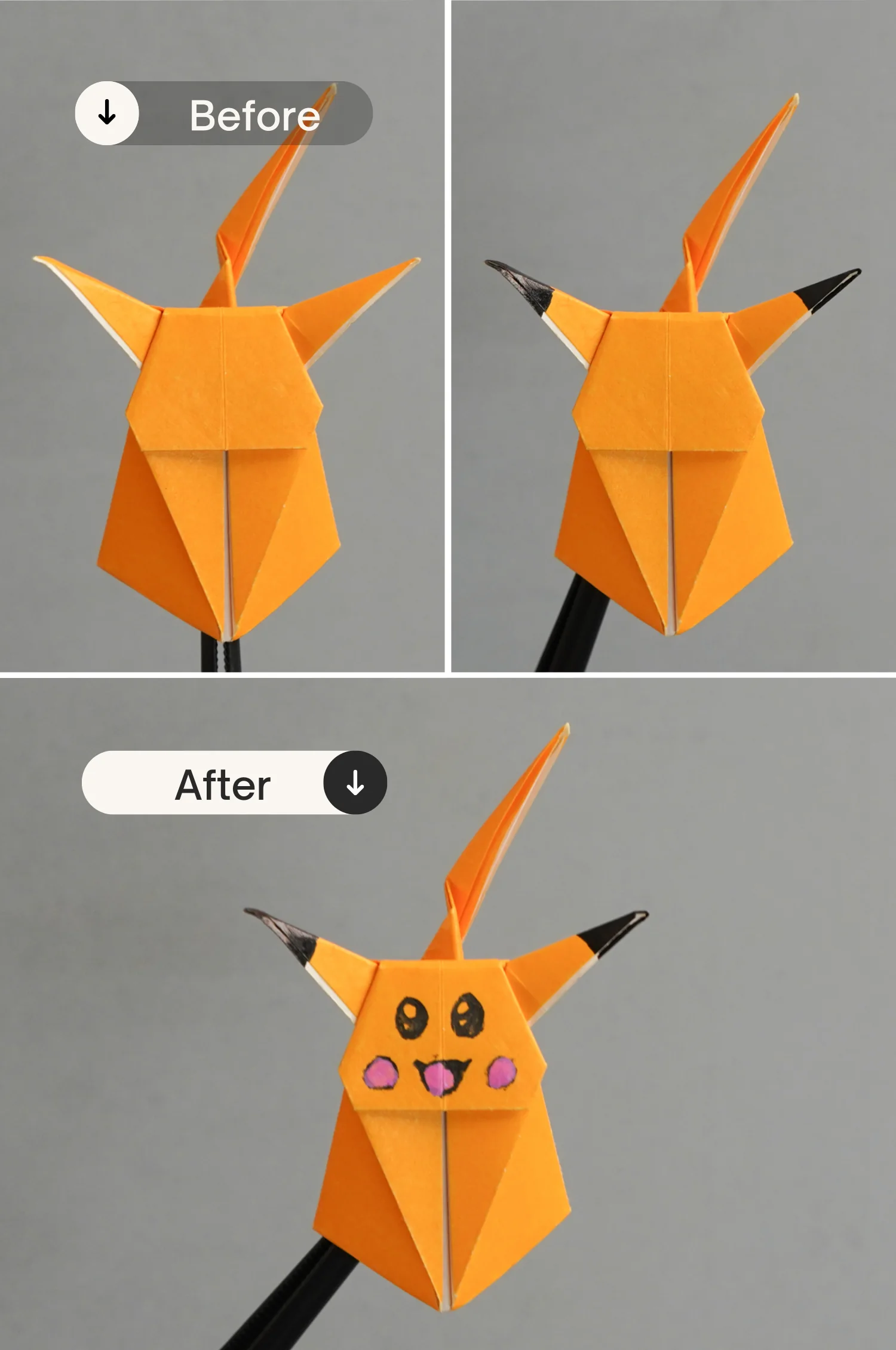 origami pikachu | origamiok