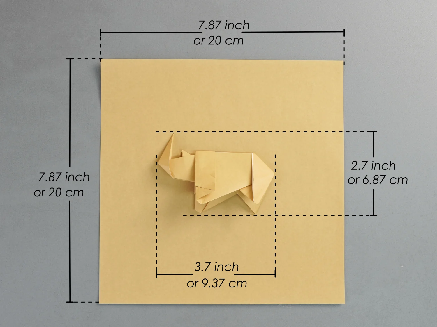 origami rhinoceros | origamiok