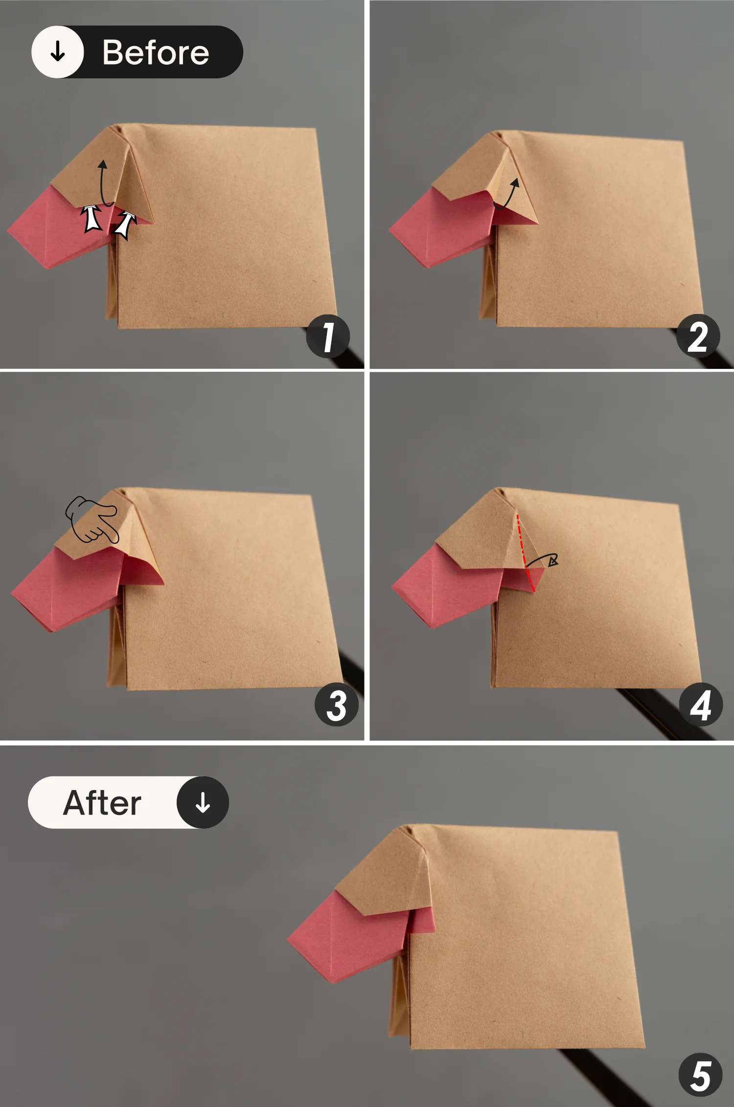 How to Fold an Origami Sheep - OrigamiOK