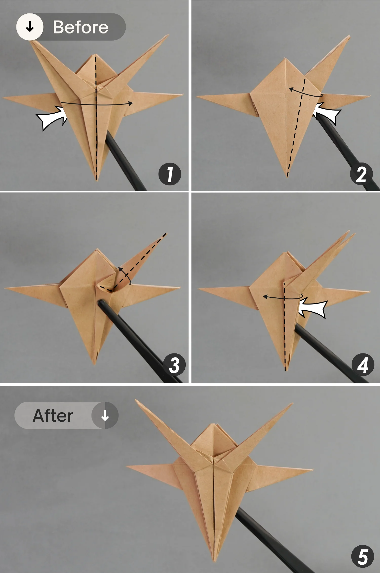 origami spider | origamiok