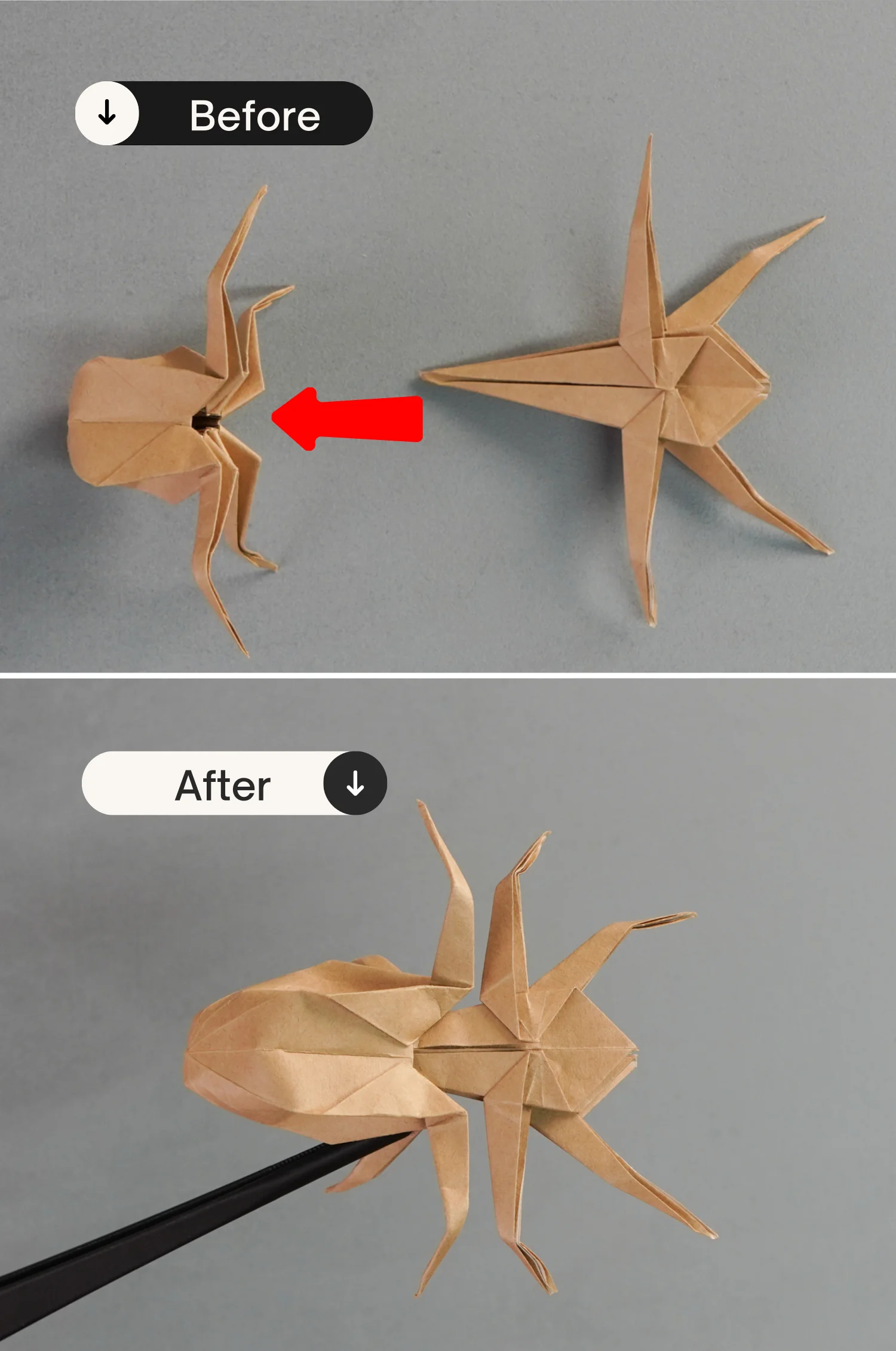 origami spider | origamiok