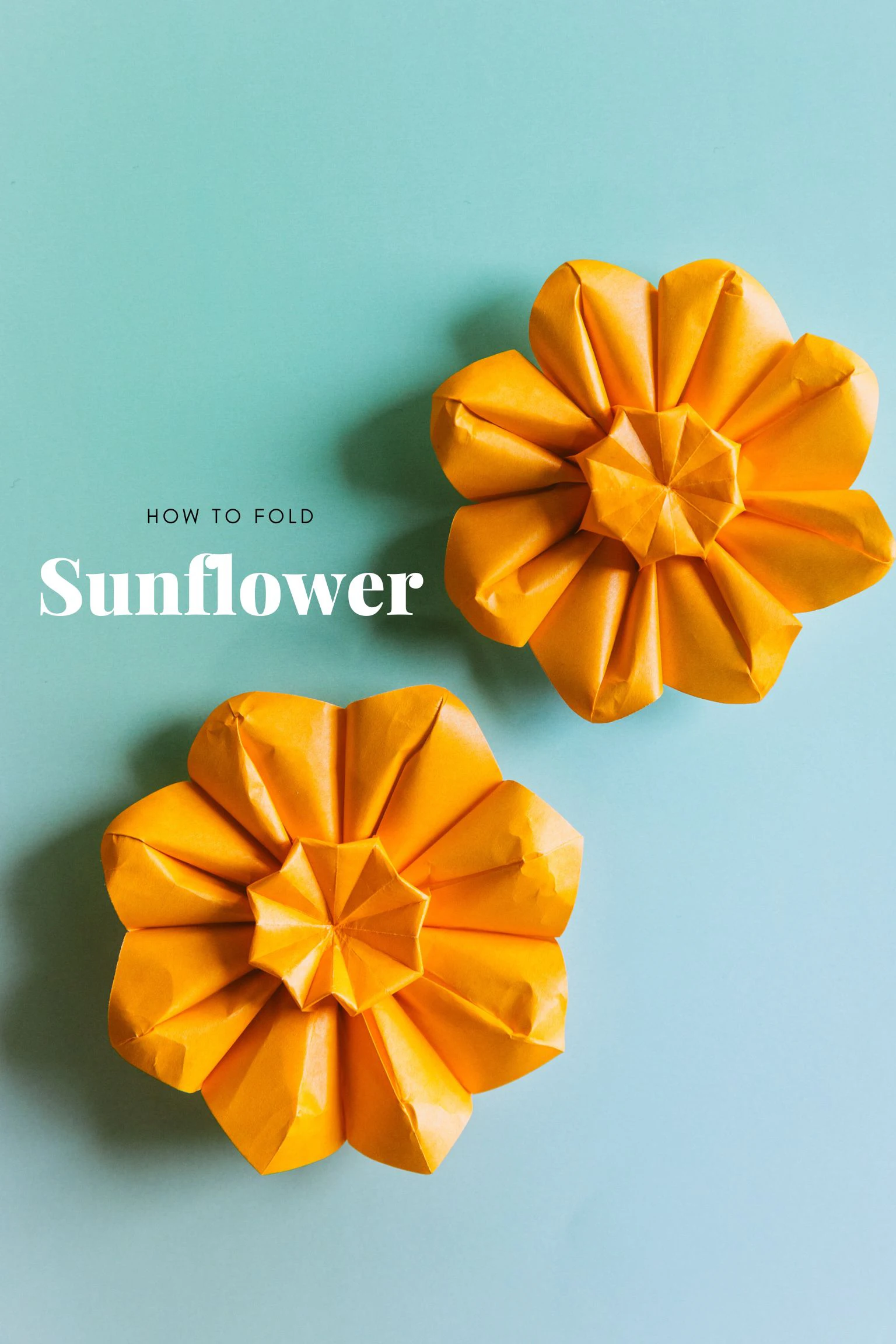 origami sunflower | origamiok