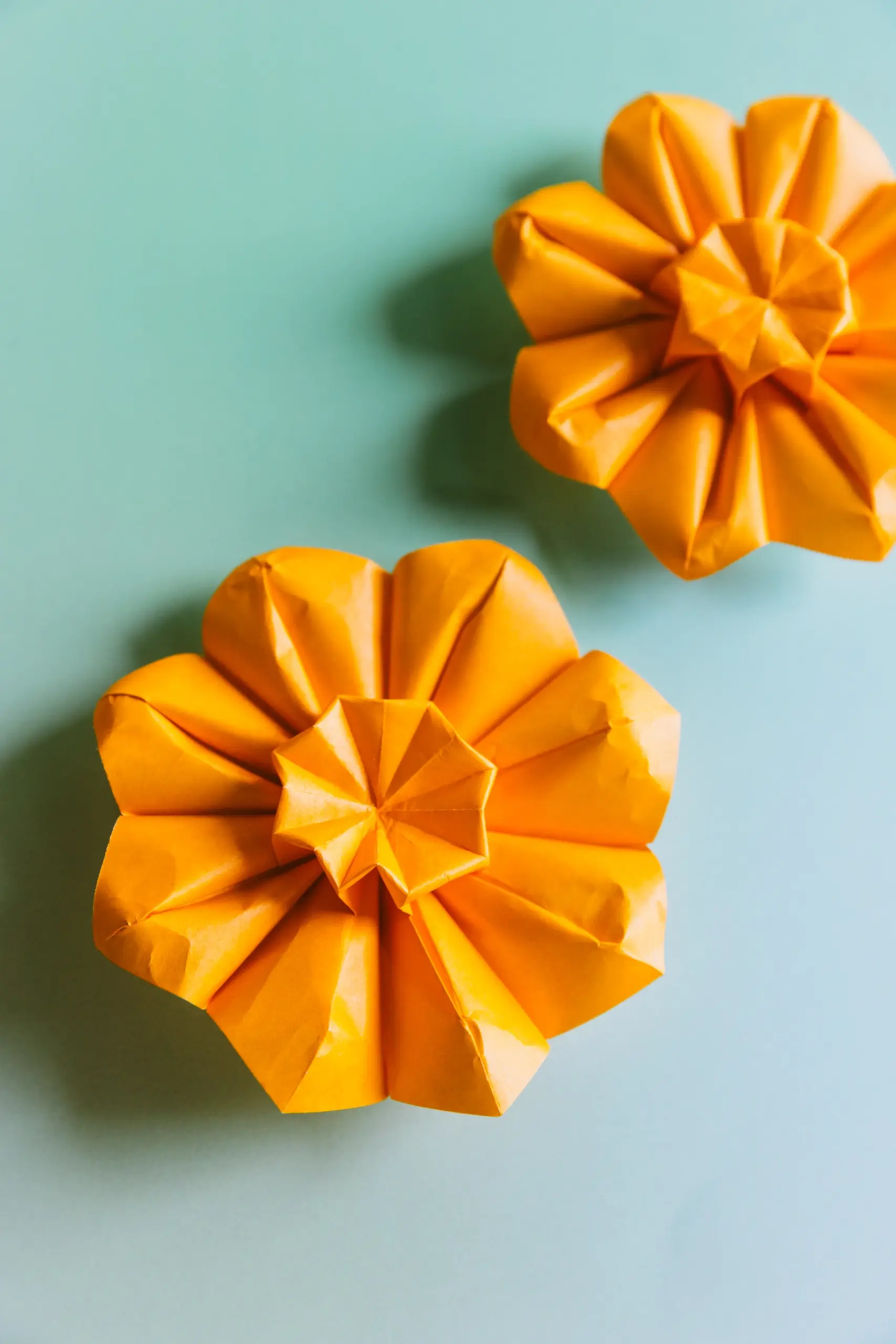 How to Make an Origami Sunflower - OrigamiOK