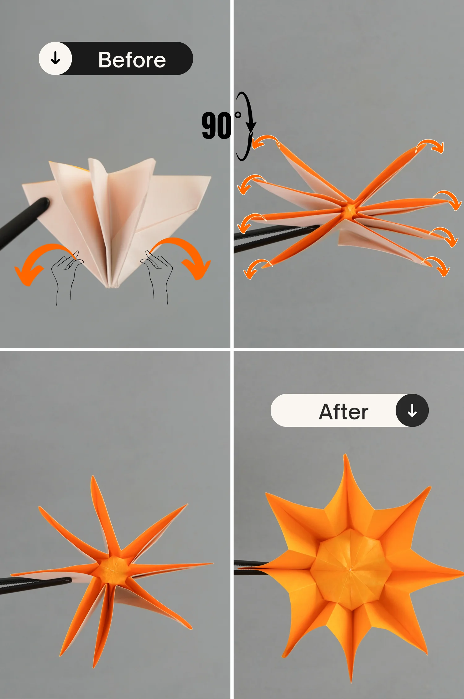 origami sunflower | origamiok