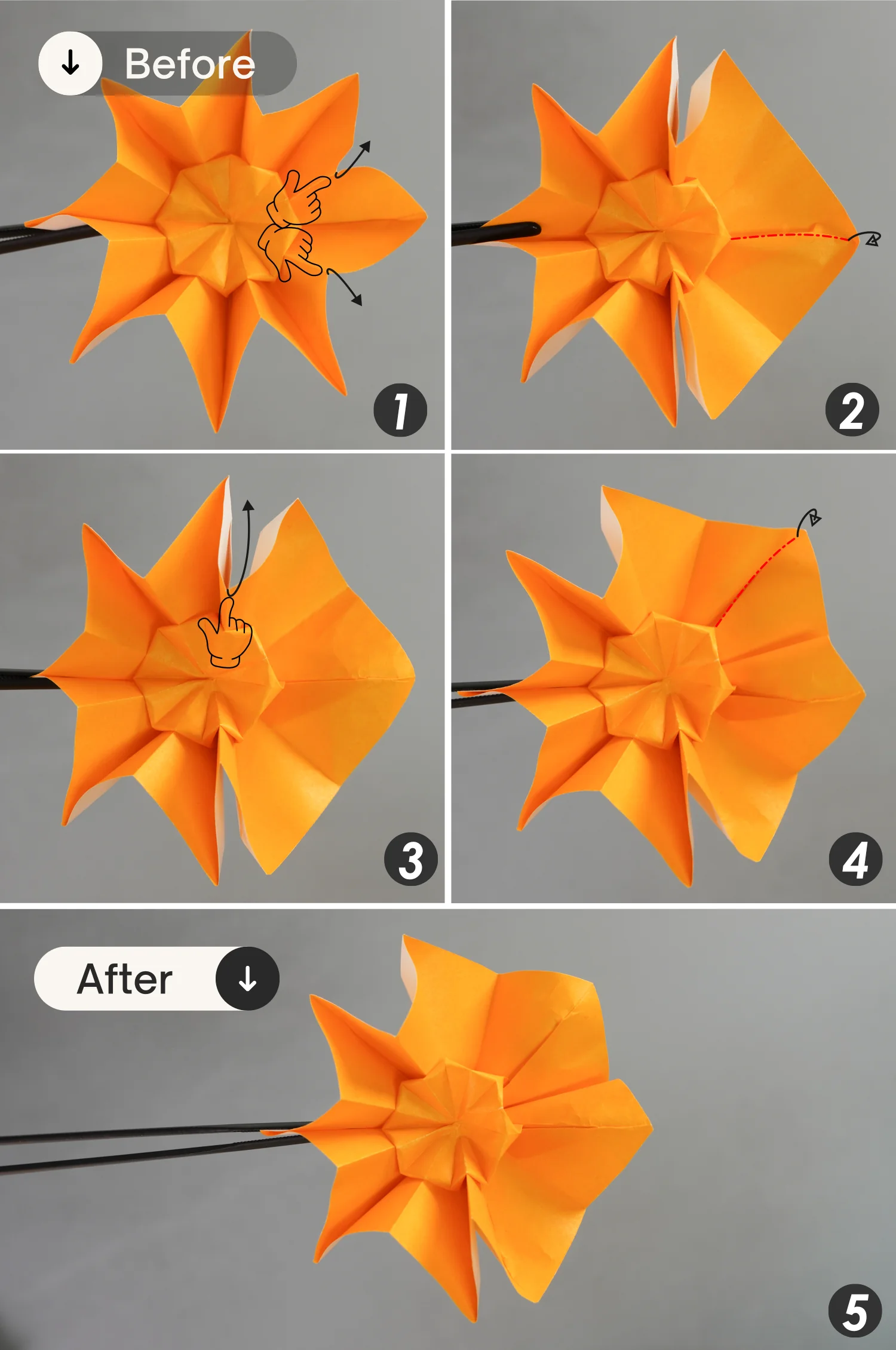 origami sunflower | origamiok