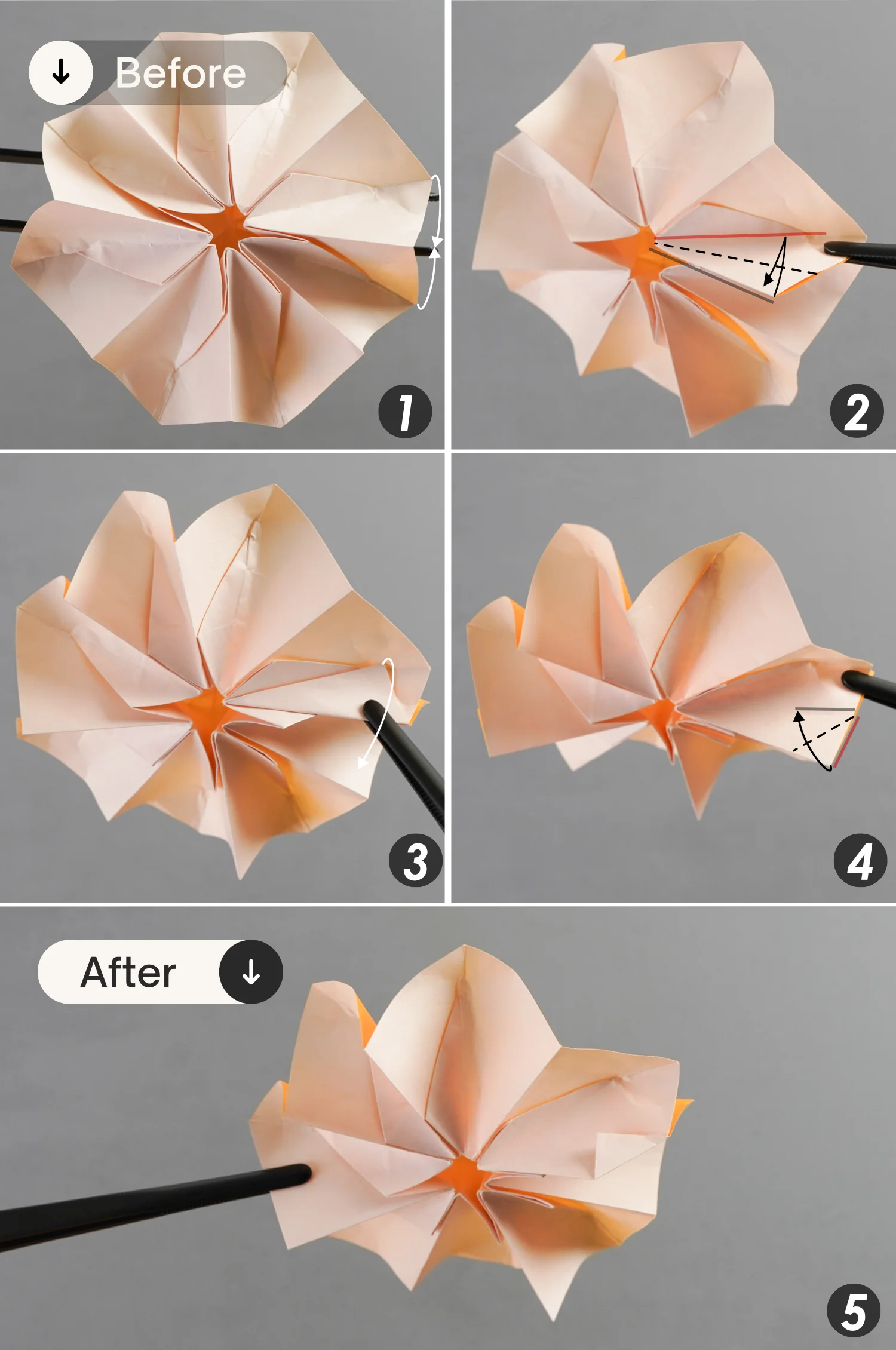 origami sunflower | origamiok