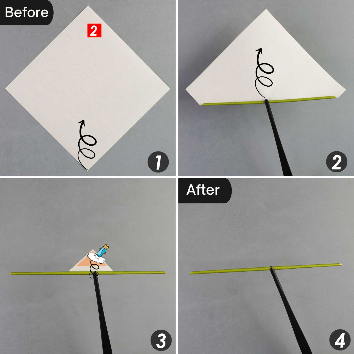 origami sunflower stem | origamiok