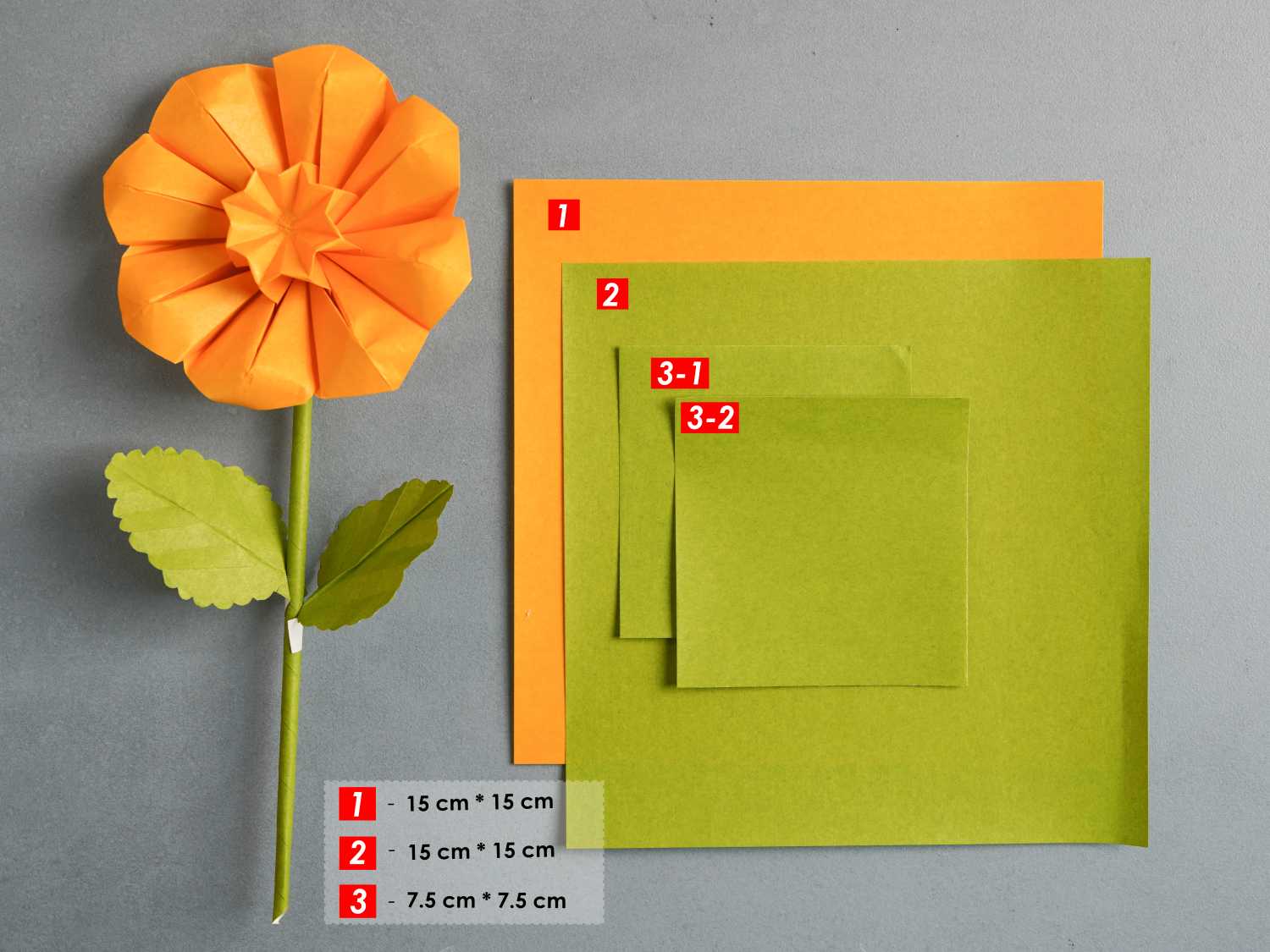 origami sunflower | origamiok