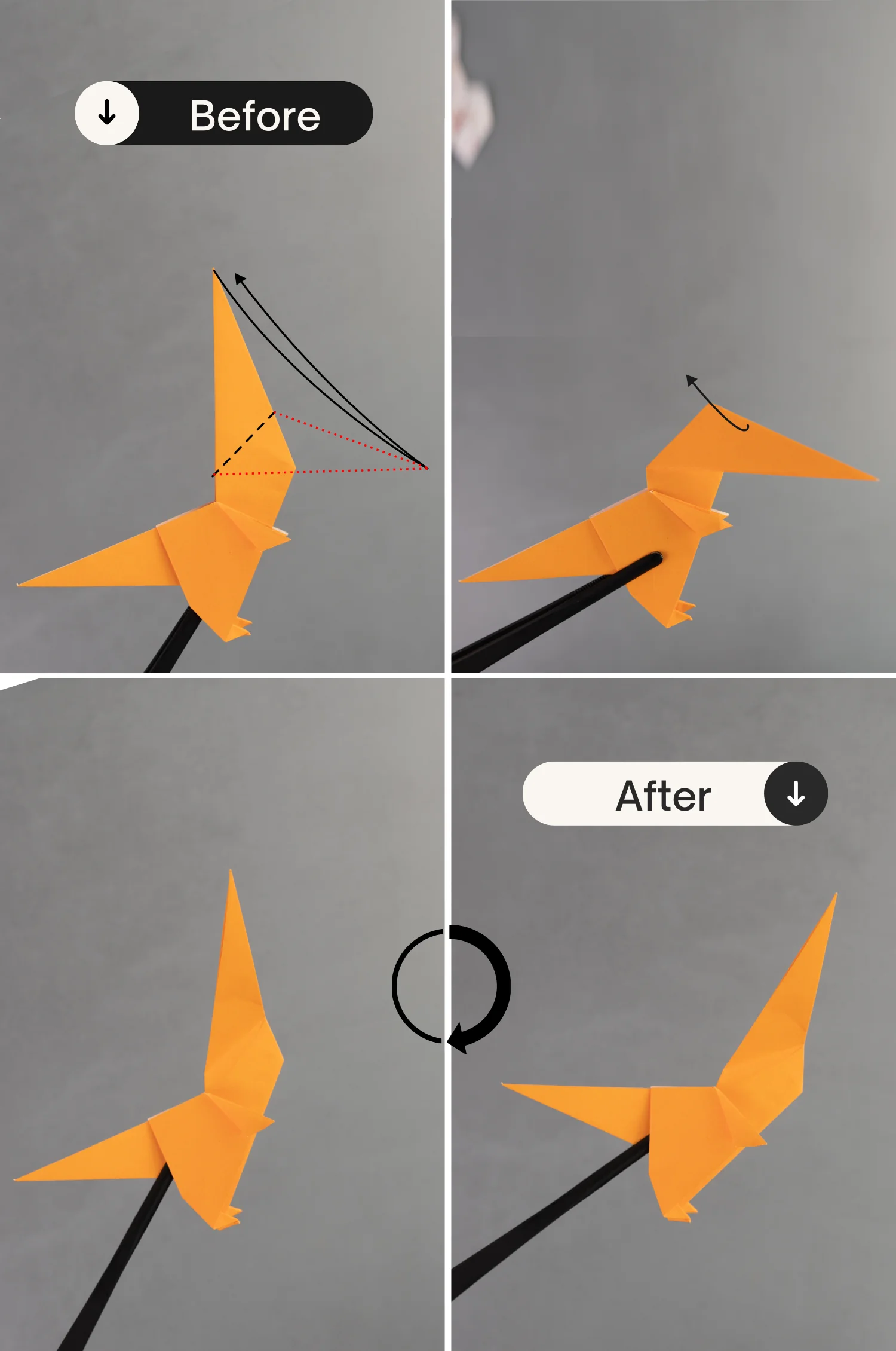 origami t-rex | origamiok