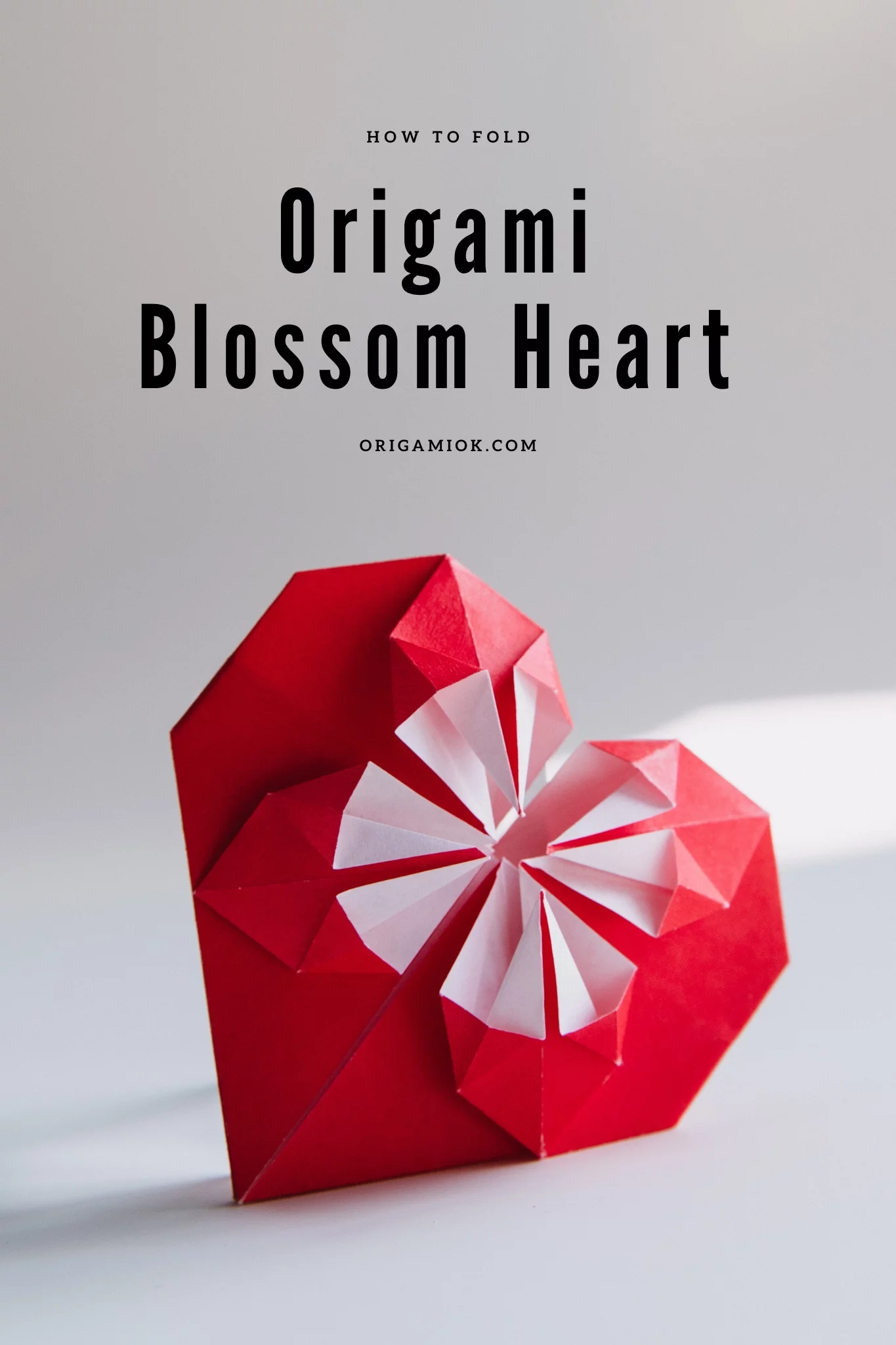 Origami Blossom Heart instructions