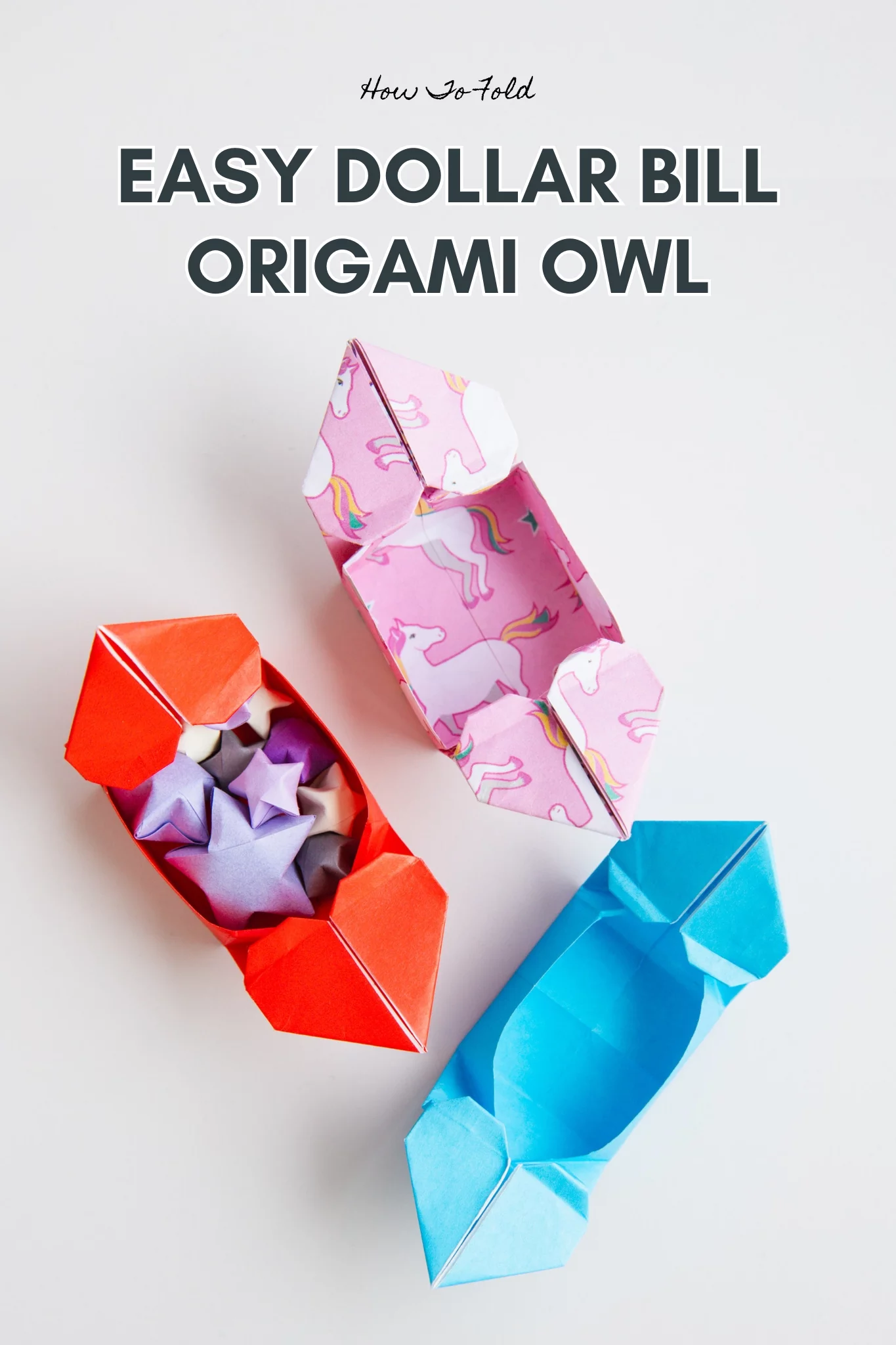 Origami Heart Boat Box instructions