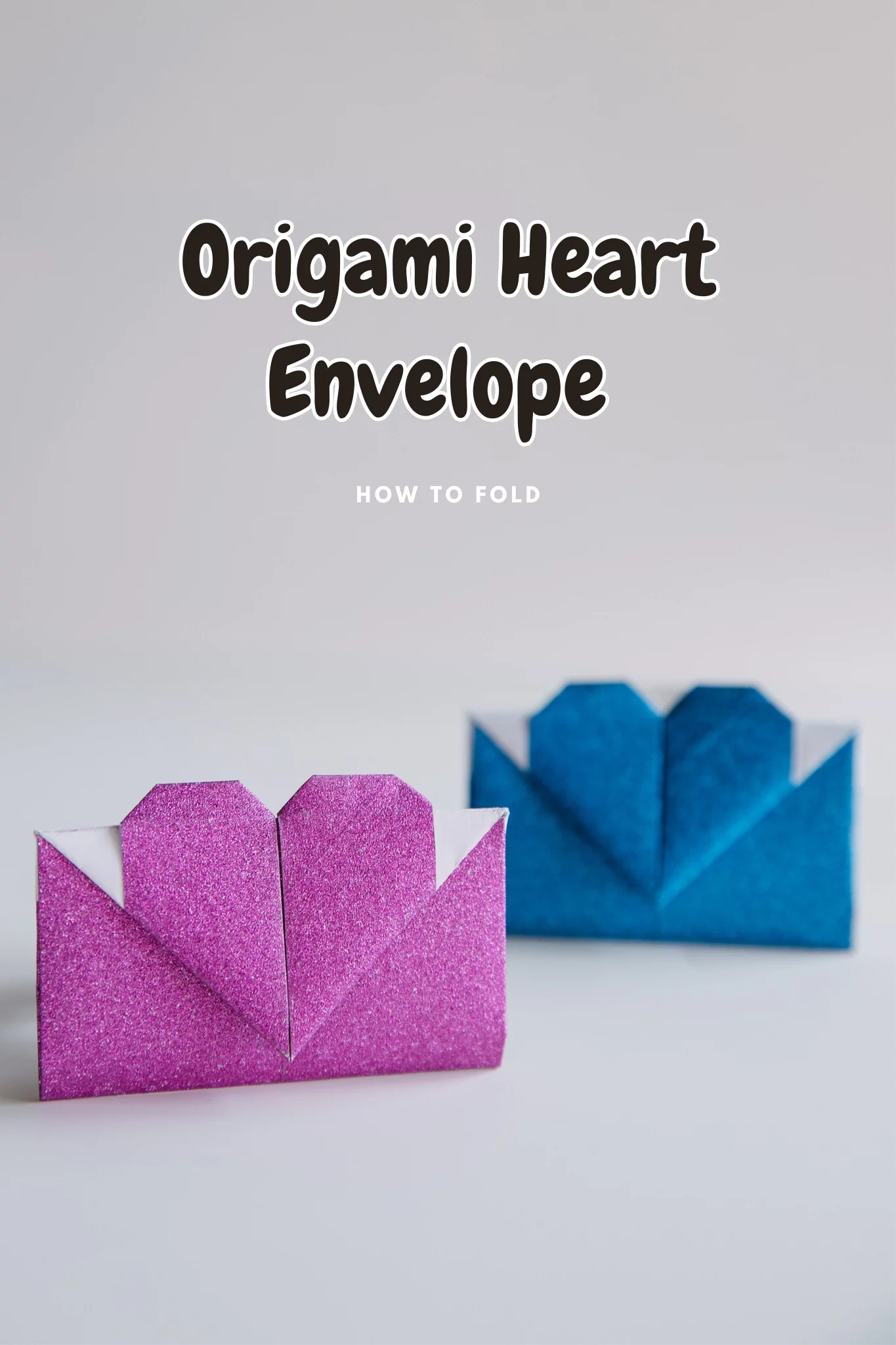 Origami Heart Envelope instructions