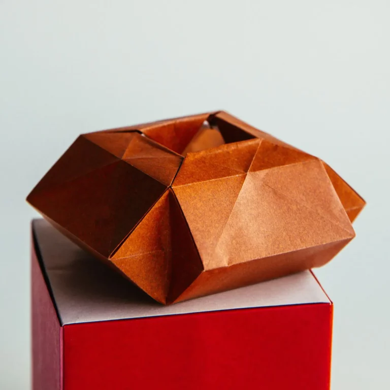 origami short flower pot | origamiok