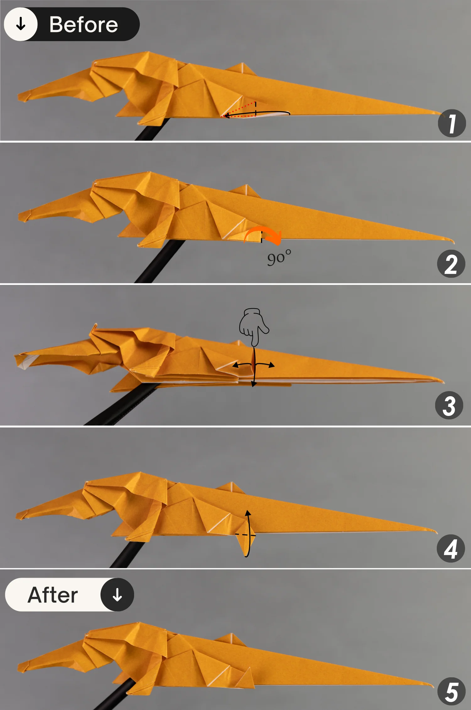 origami crocodile | origamiok