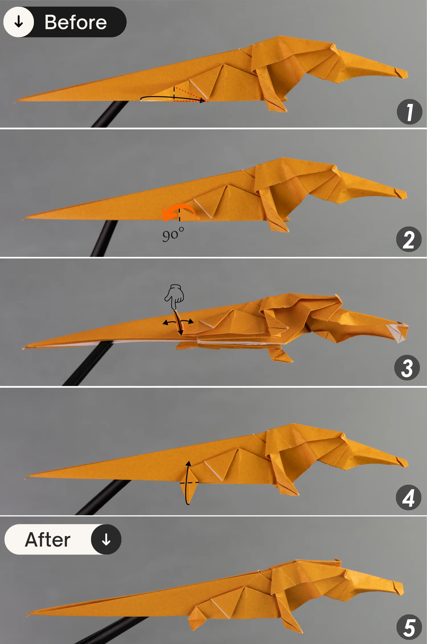 origami crocodile | origamiok