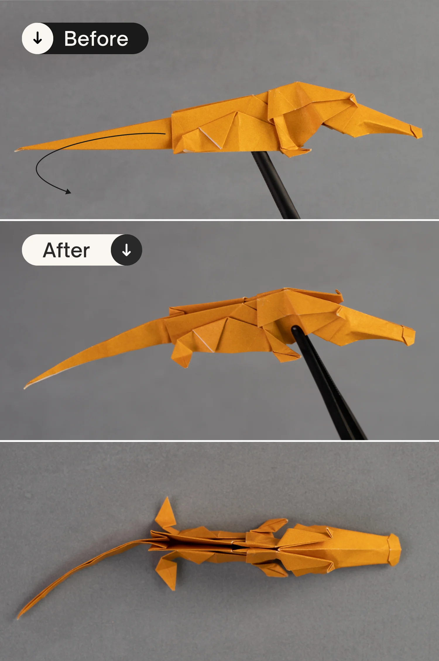 origami crocodile | origamiok