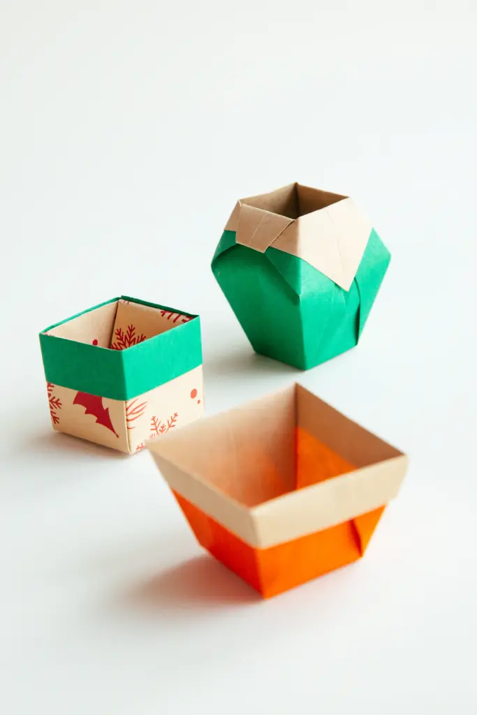 origami flower pot | origamiok