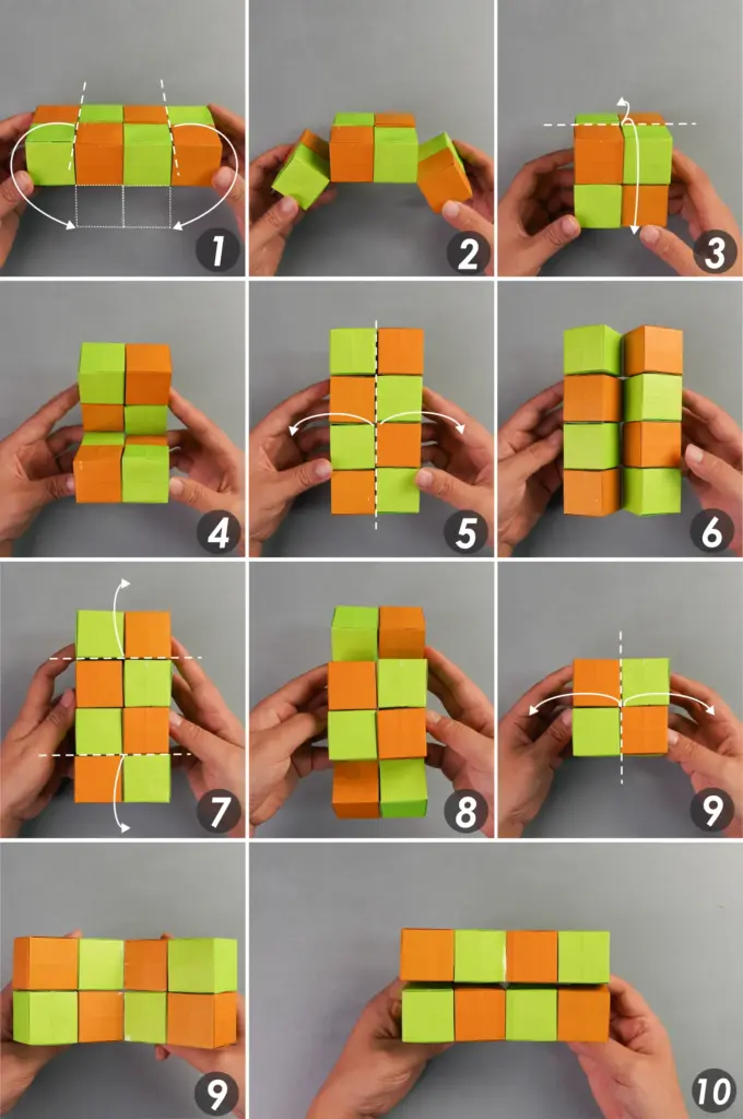 origami infinity cube | origamiok