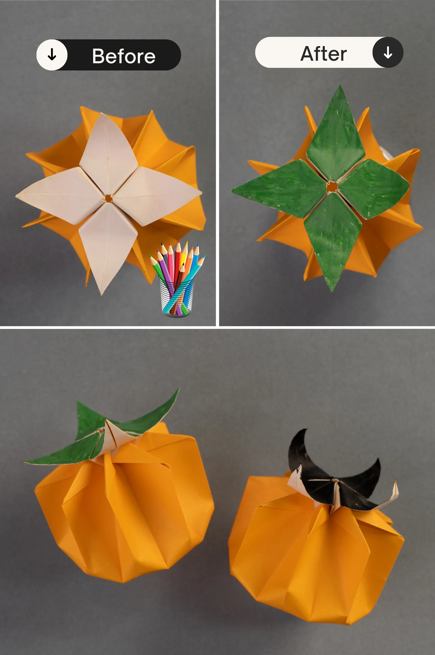 origami pumpkin | origamiok