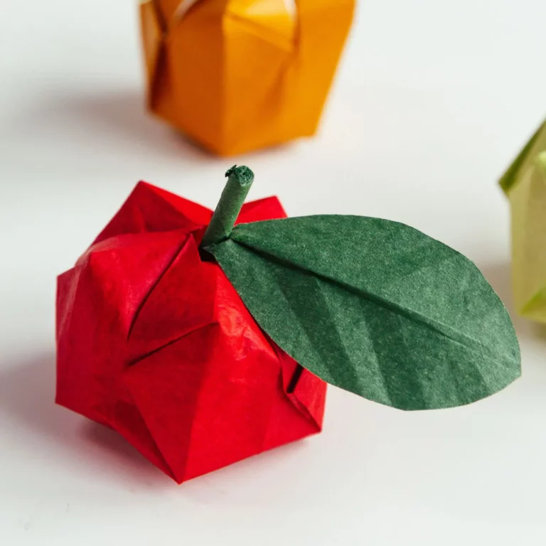 origami apple | origamiok