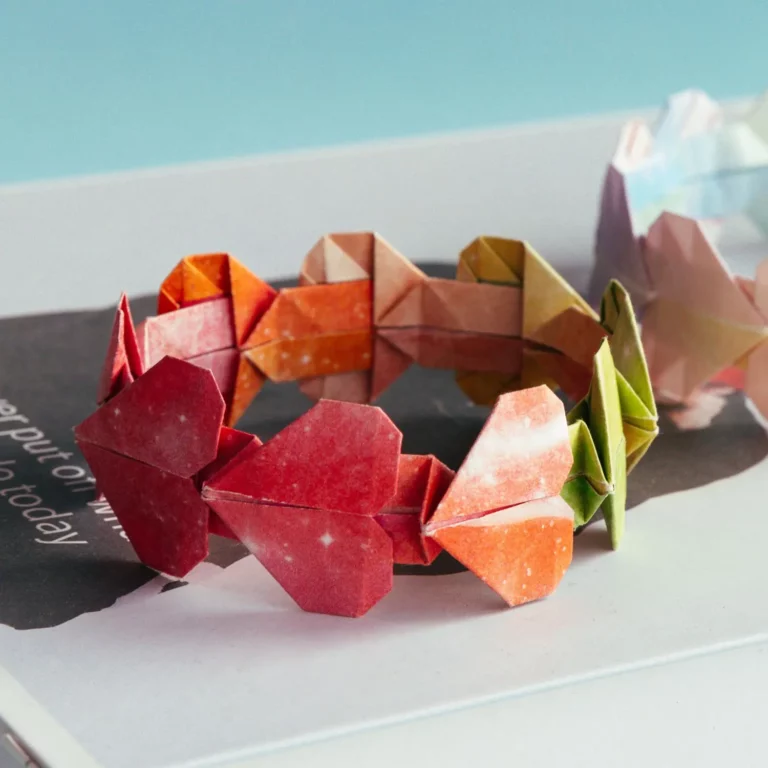 origami heart bracelet | origamiok