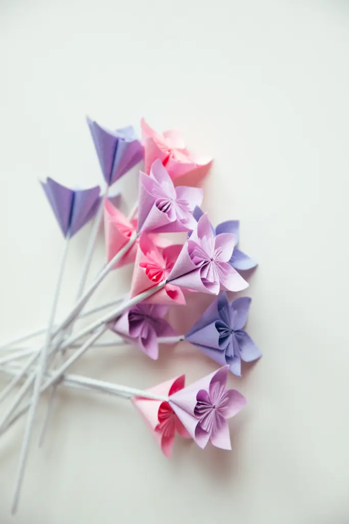 origami kusudama flower bouquet | origamiok