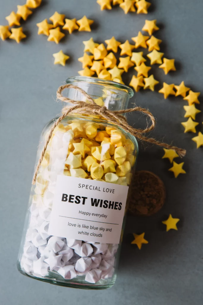 origami lucky star jar | origamiok.com