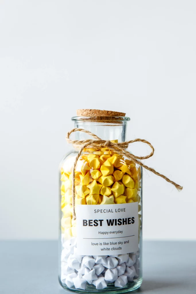 Origami Lucky Star in bottle Jar | origamiok.com