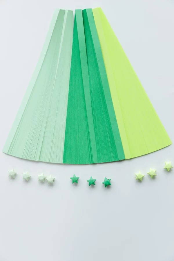 solid color paper strip mixed green solid color paper strip mixed green