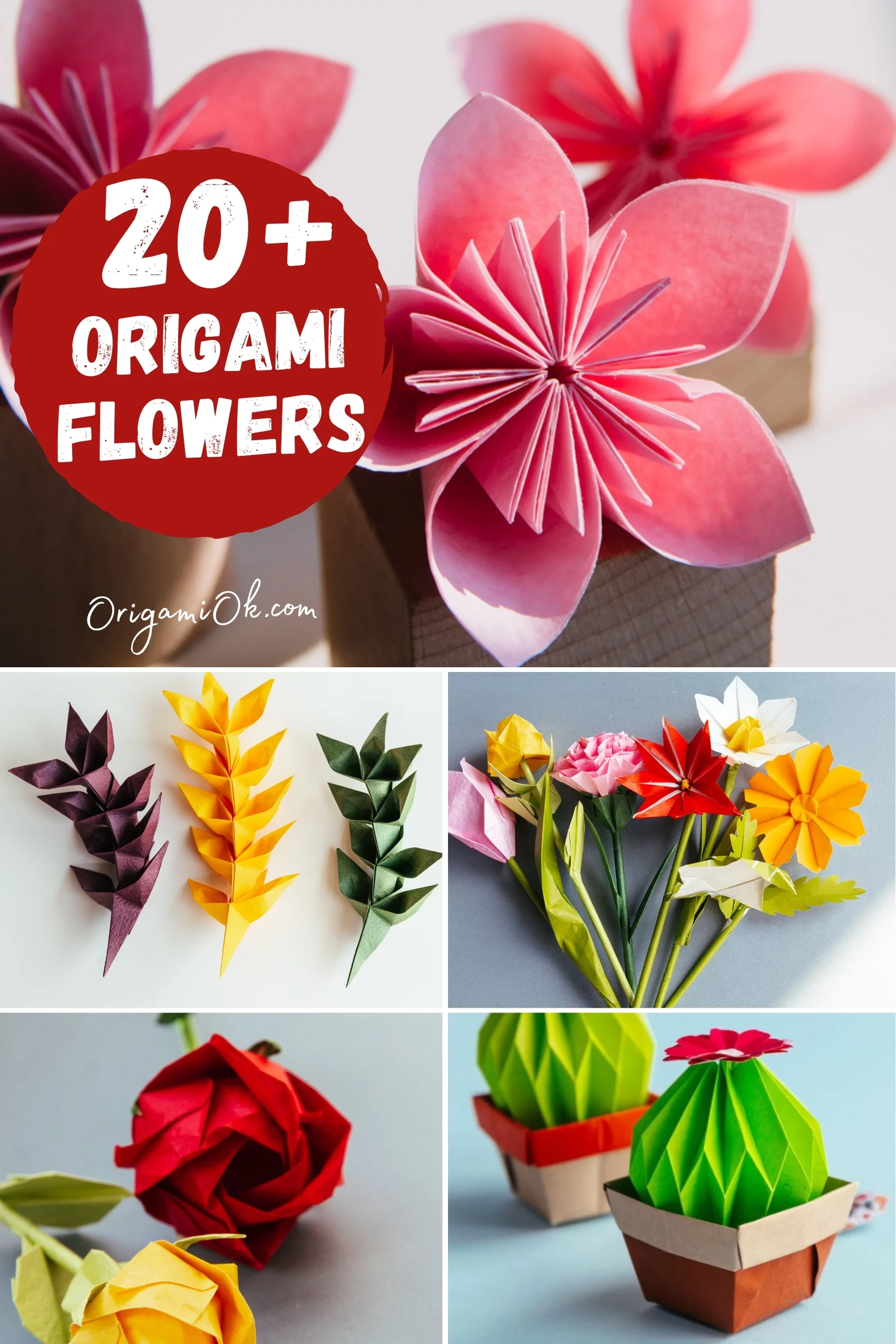 20+ Origami Flowers - Unique Paper Blossoms