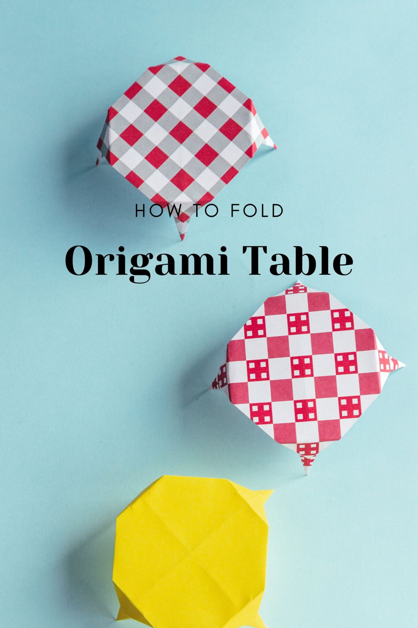 How to Fold an Origami Table - OrigamiOK