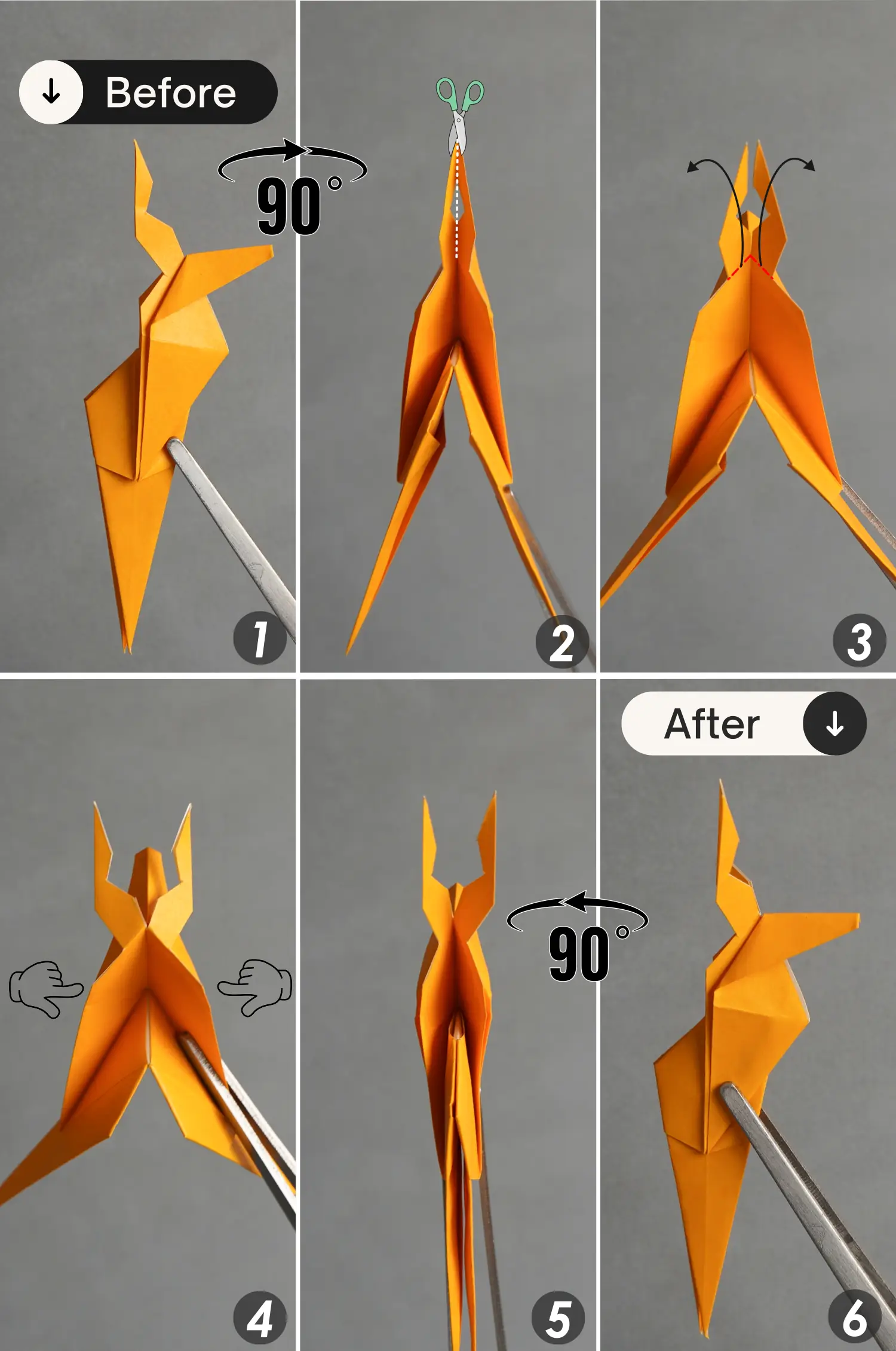 origami deer | origamiok